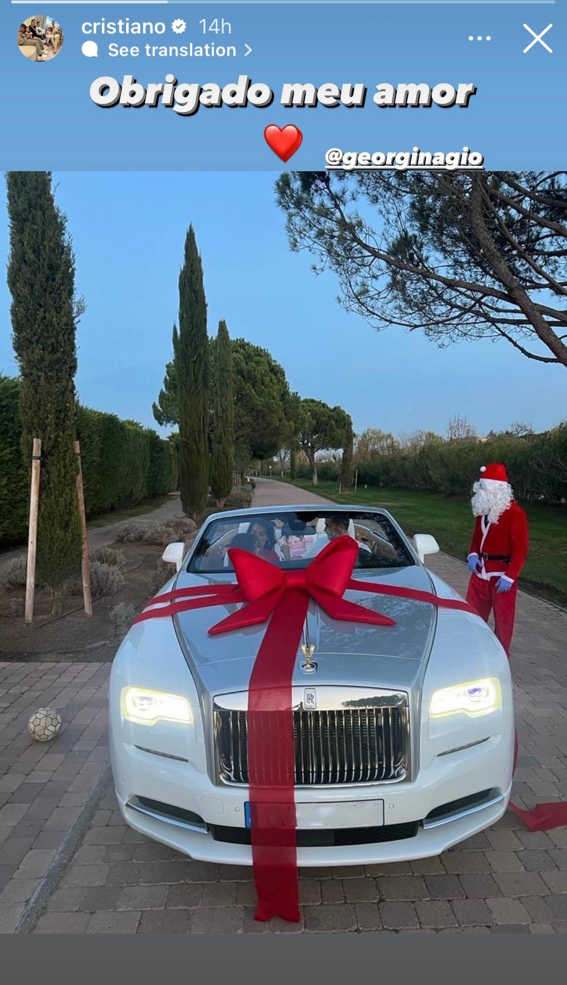 Georgina Rodriguez buys Cristiano Ronaldo Rolls Royce