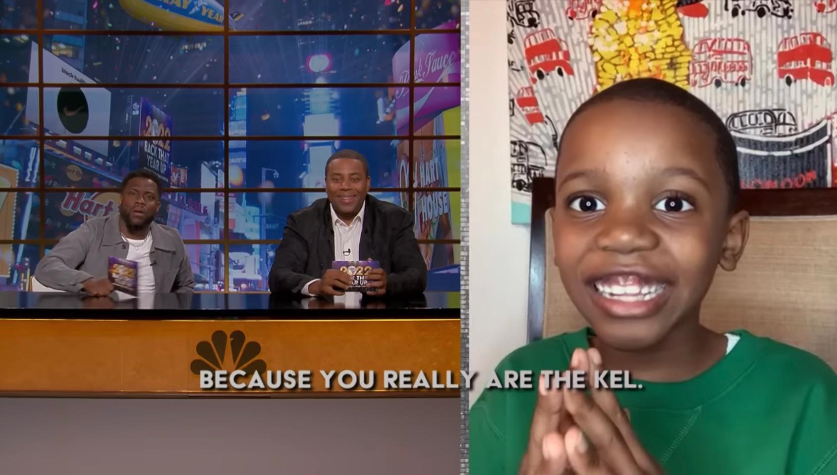 Kevin Hart and Kenan Thompson interview Corn Kid
