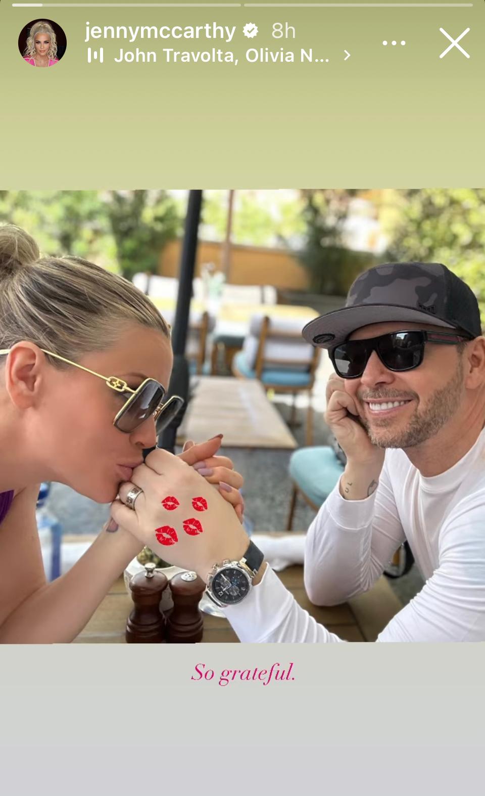 Jenny McCarthy and Donnie Wahlberg Date Night IG Stories