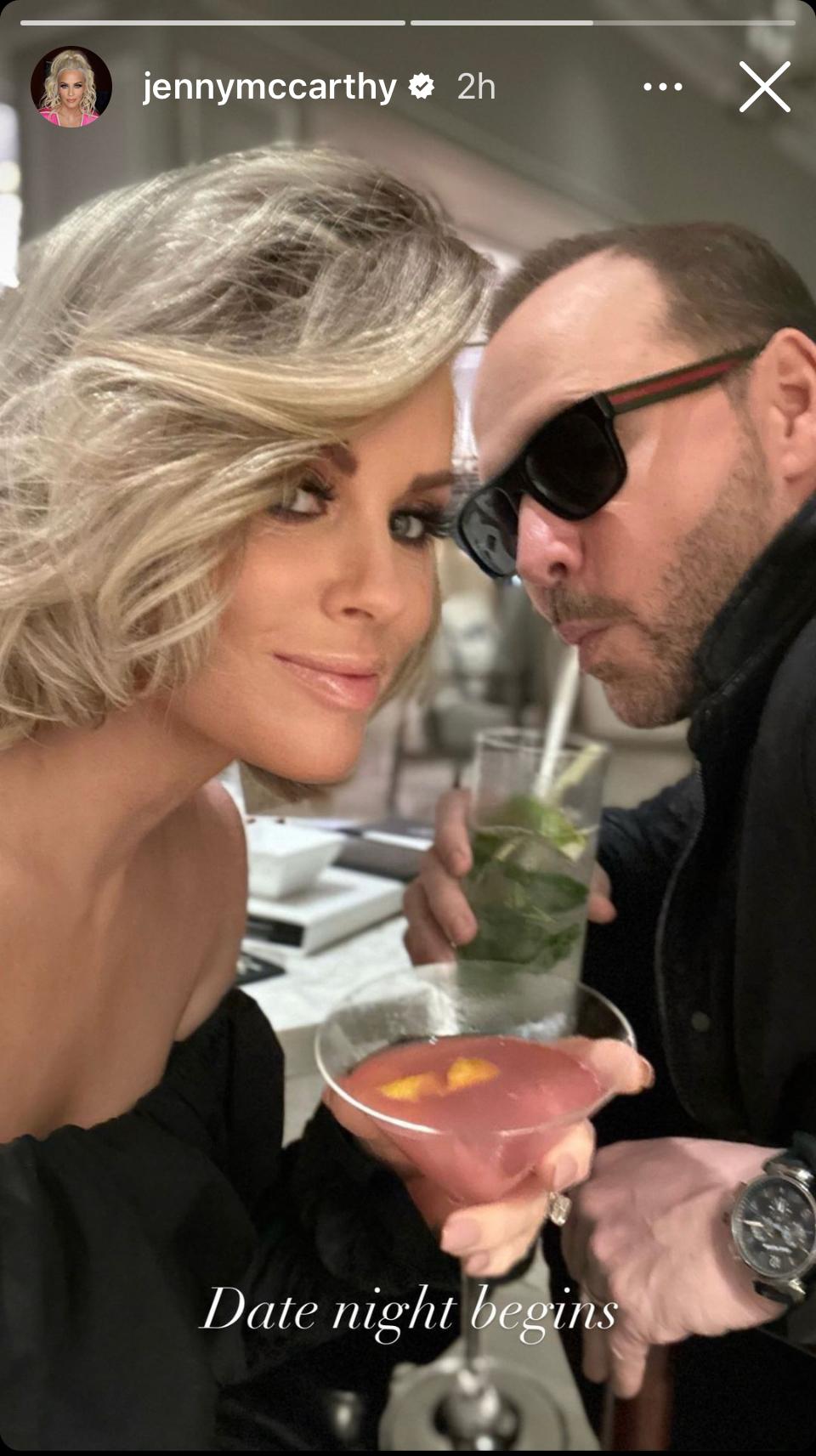 Jenny McCarthy and Donnie Wahlberg's date night