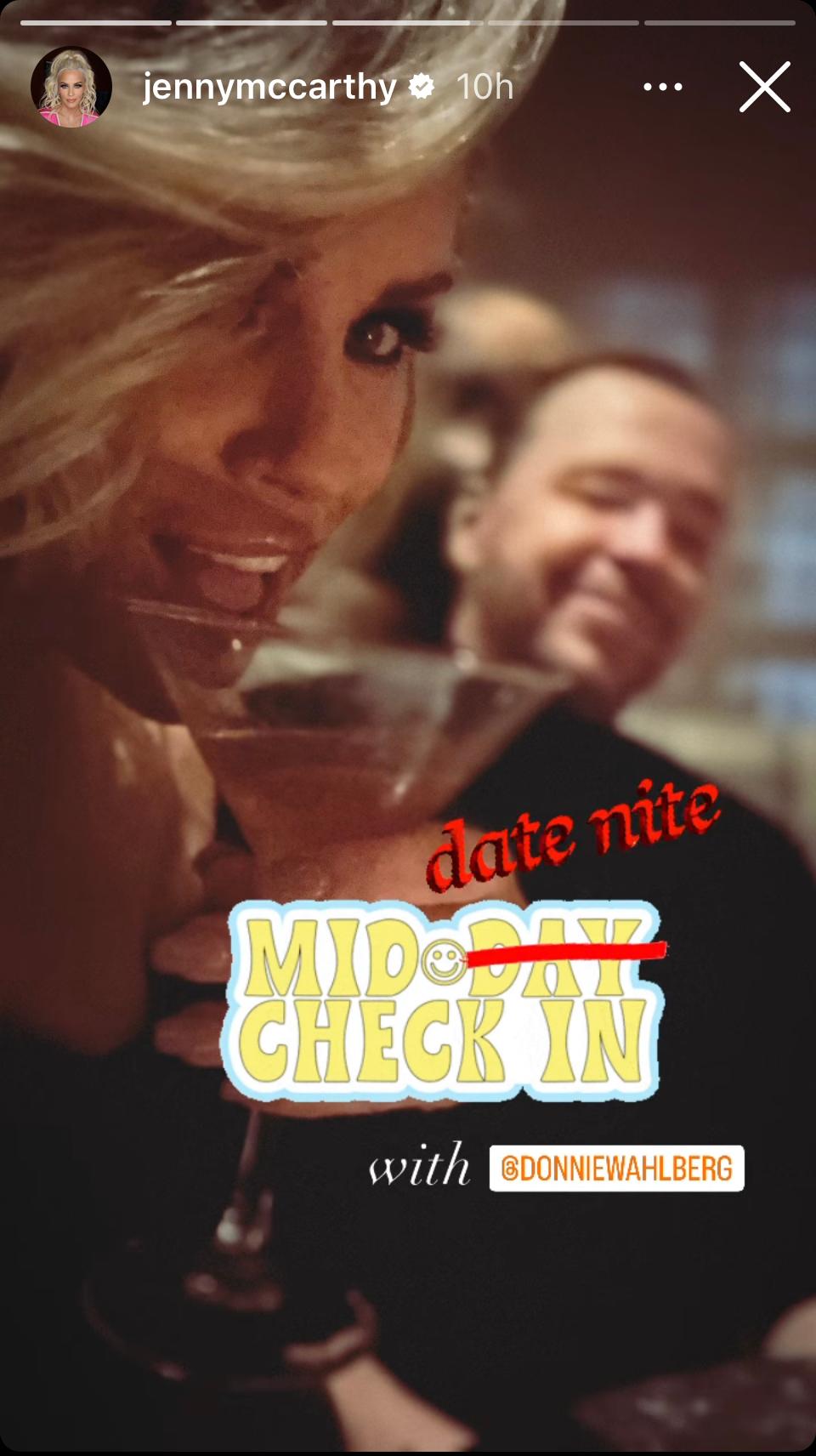 Jenny McCarthy and Donnie Wahlberg's date night