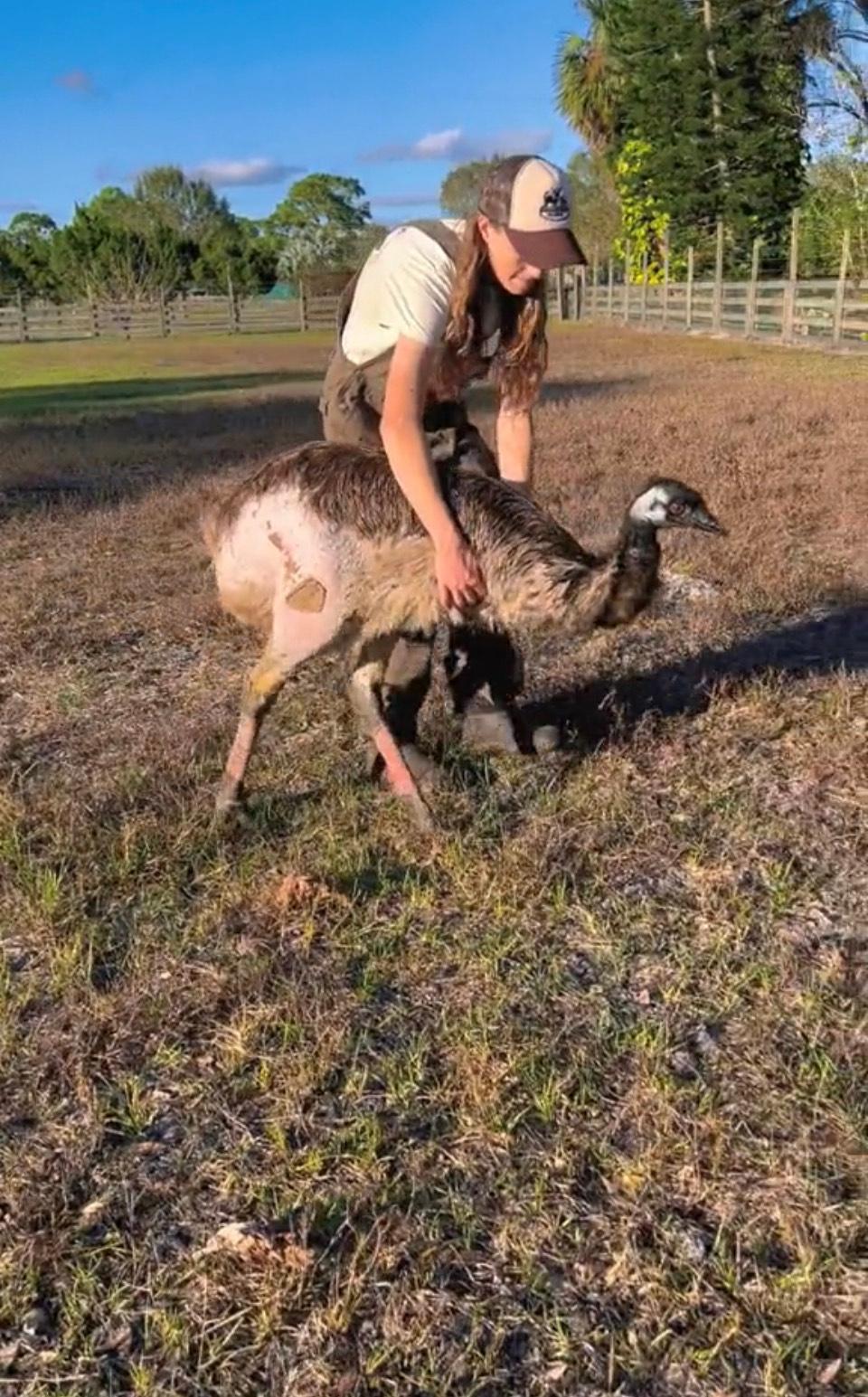 Taylor Blake and Emmanuel the Emu