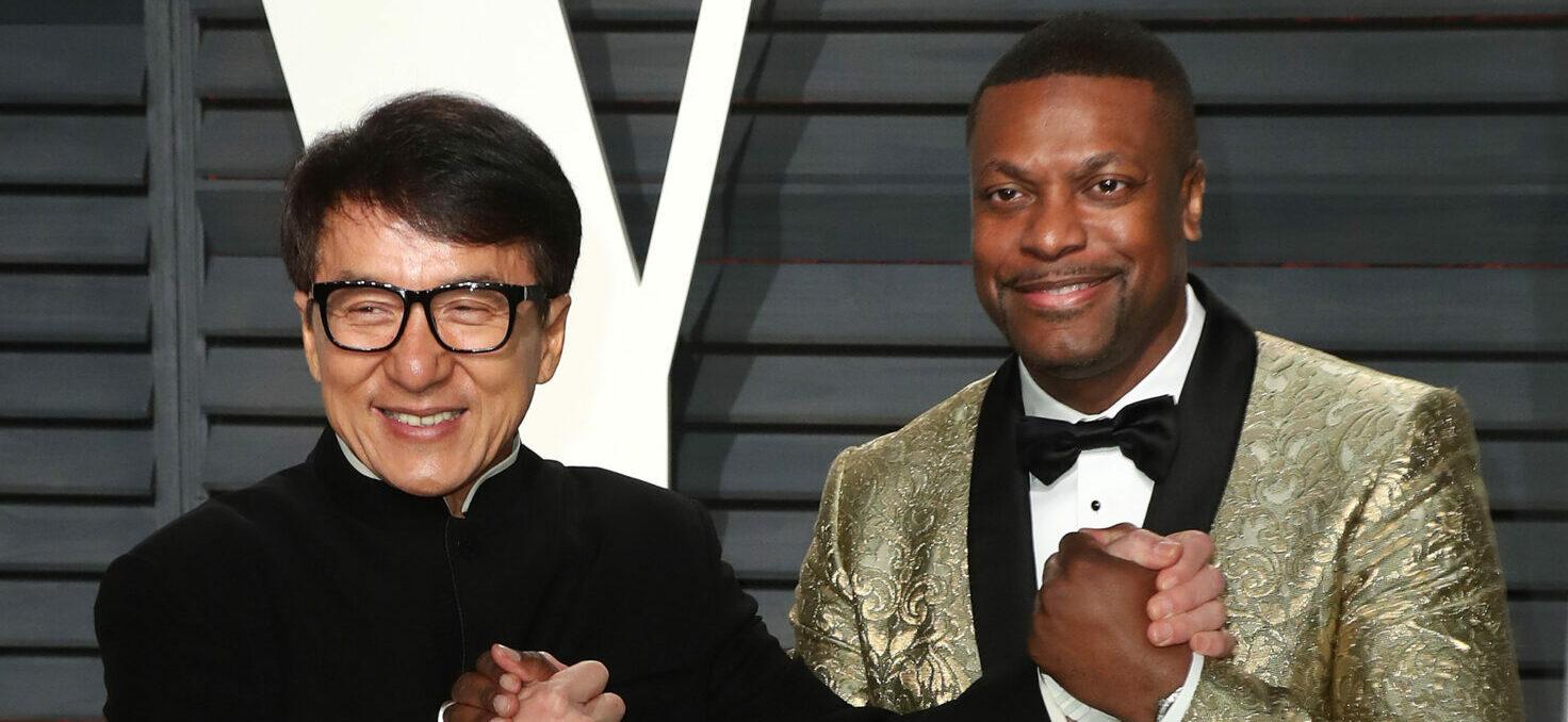 Jackie Chan & Chris Tucker at the 2017 Vanity Fair Oscar Party in Beverly Hills