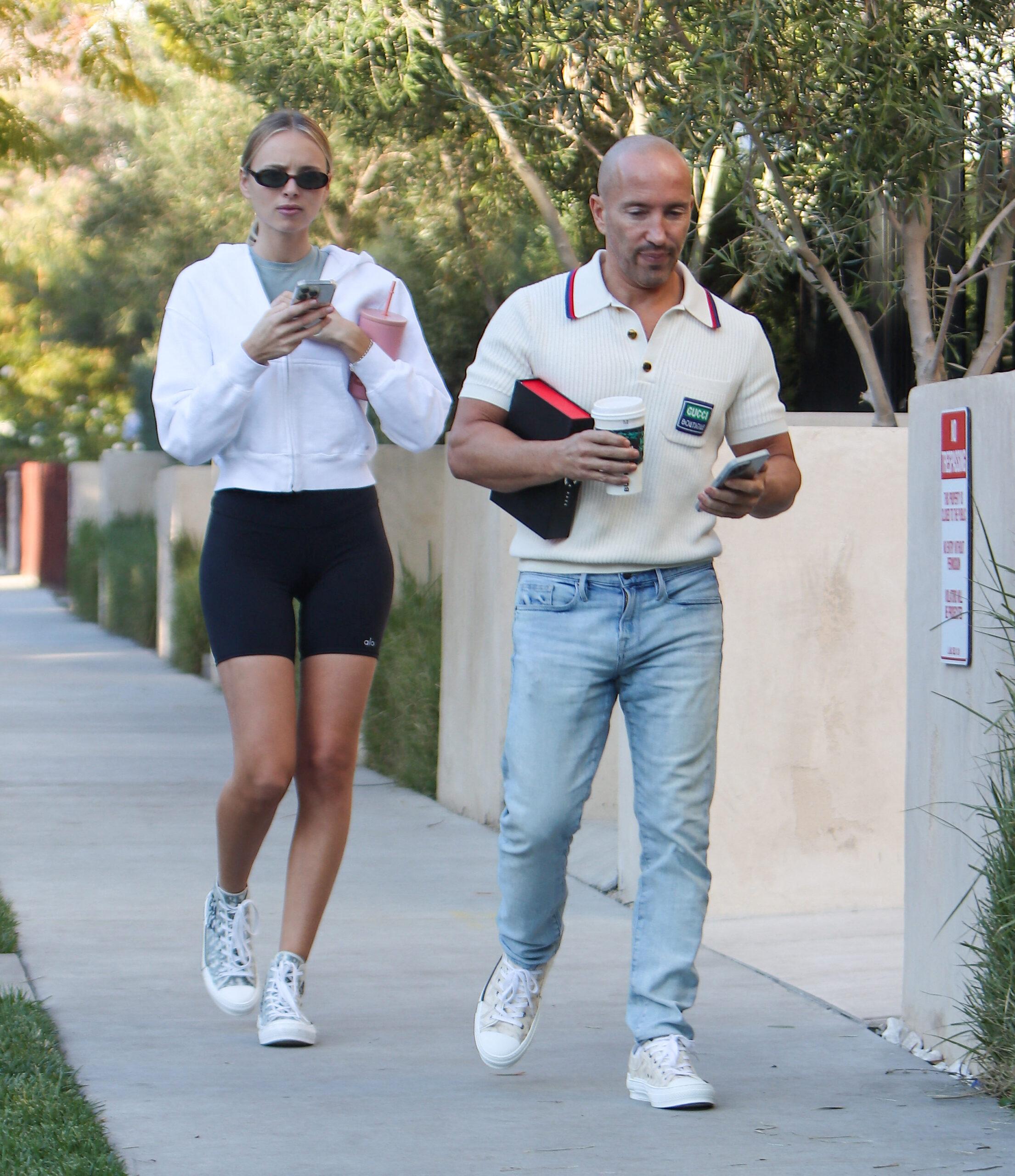 Marie-Lou Nurk and Jason Oppenheim are seen out and about
