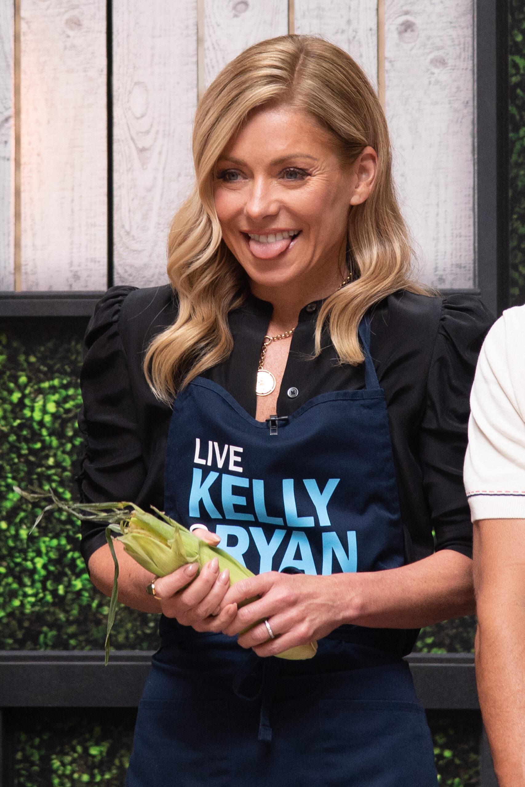 Kelly Ripa and Ryan Grilling Segment in NYC