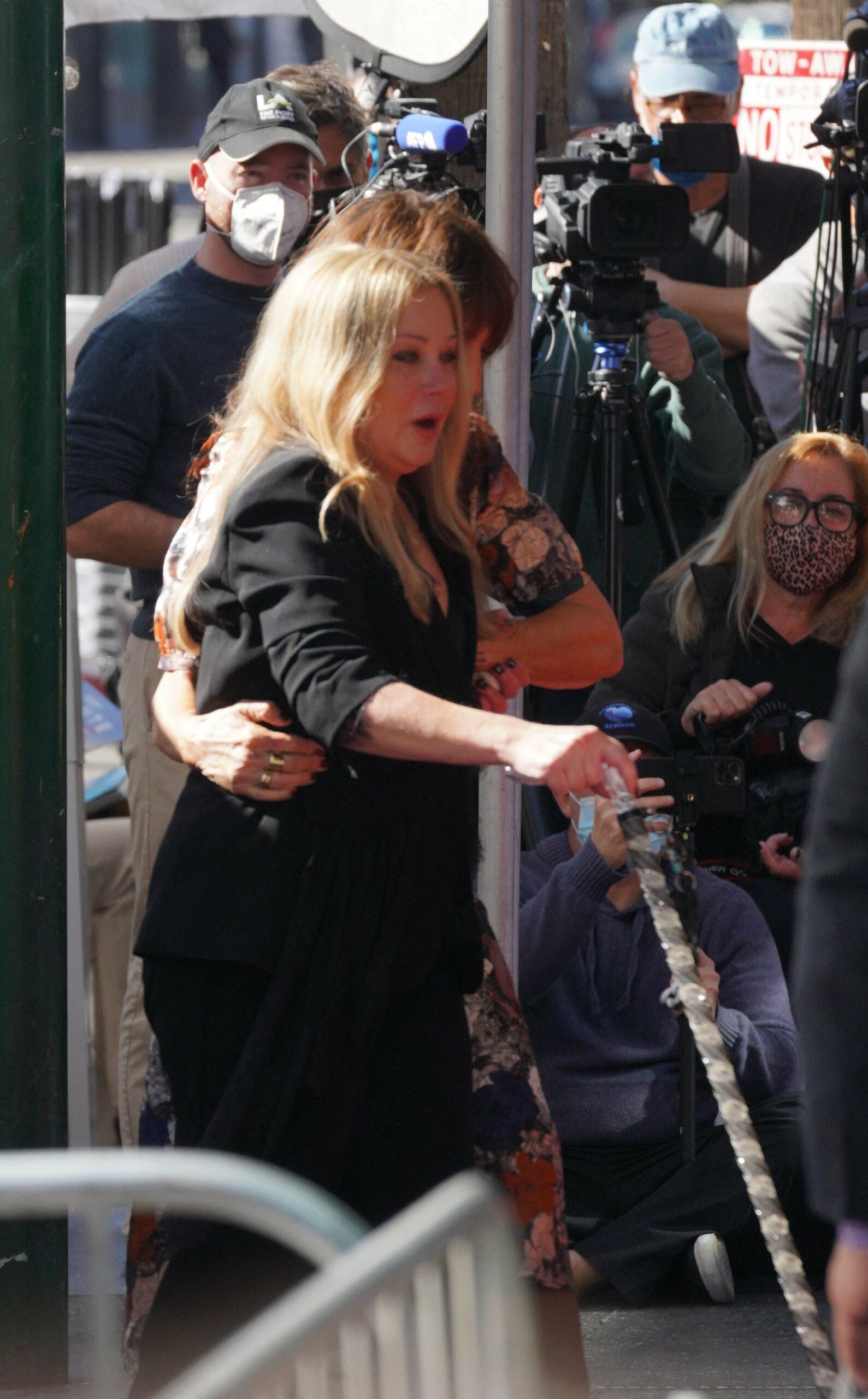 Christina Applegate at her Hollywood Walk of Fame ceremony