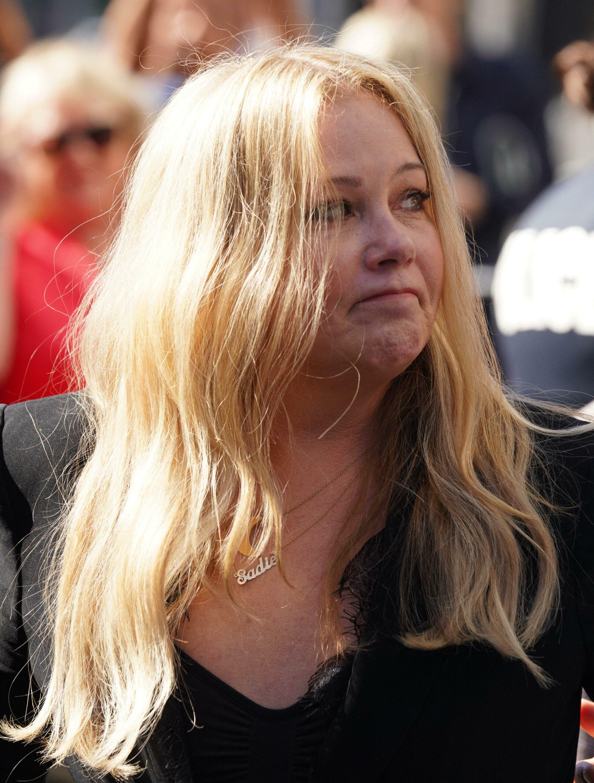 Christina Applegate at her Hollywood Walk of Fame ceremony