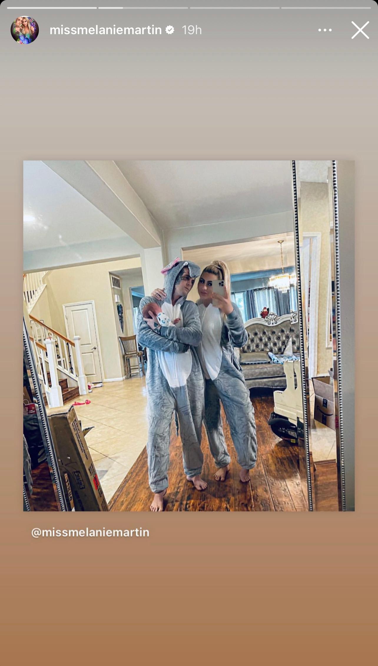 Melanie Martin Reminisces Matching Onesie With Aaron Carter After Son's Custody Win