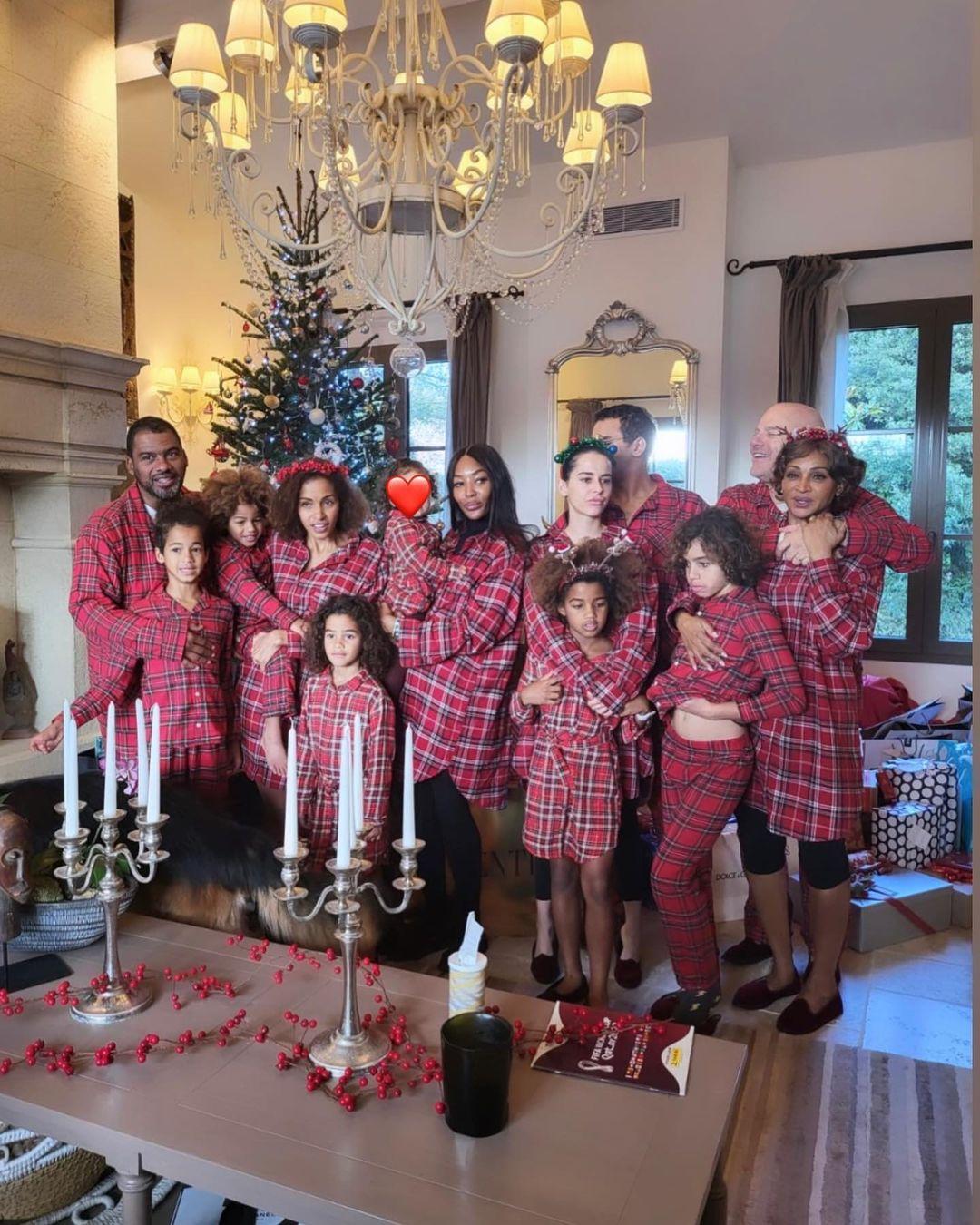 Naomi Campbell rocks matching PJs with daughter and family