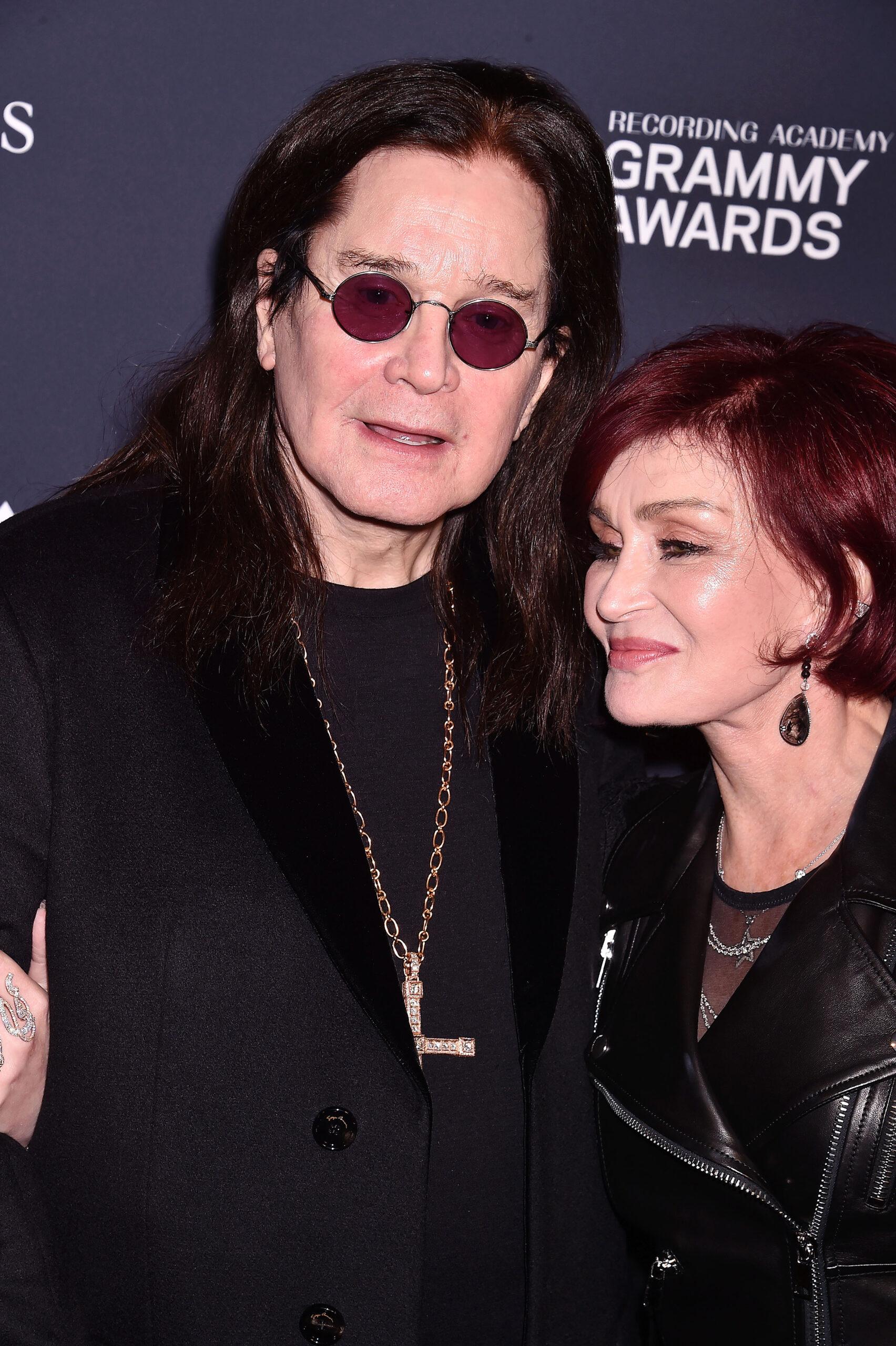 Ozzy Osborne & Sharon Osbourne at The Pre-Grammy Gala and Grammy Salute to Industry Icons Honoring Sean "Diddy" Combs