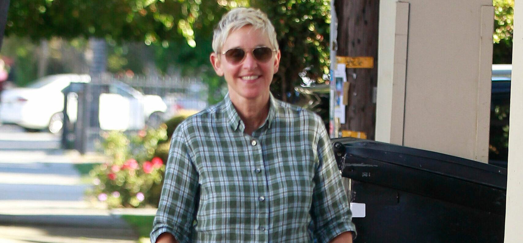 Ellen DeGeneres and Portia De Rossi seen leaving Crossroads