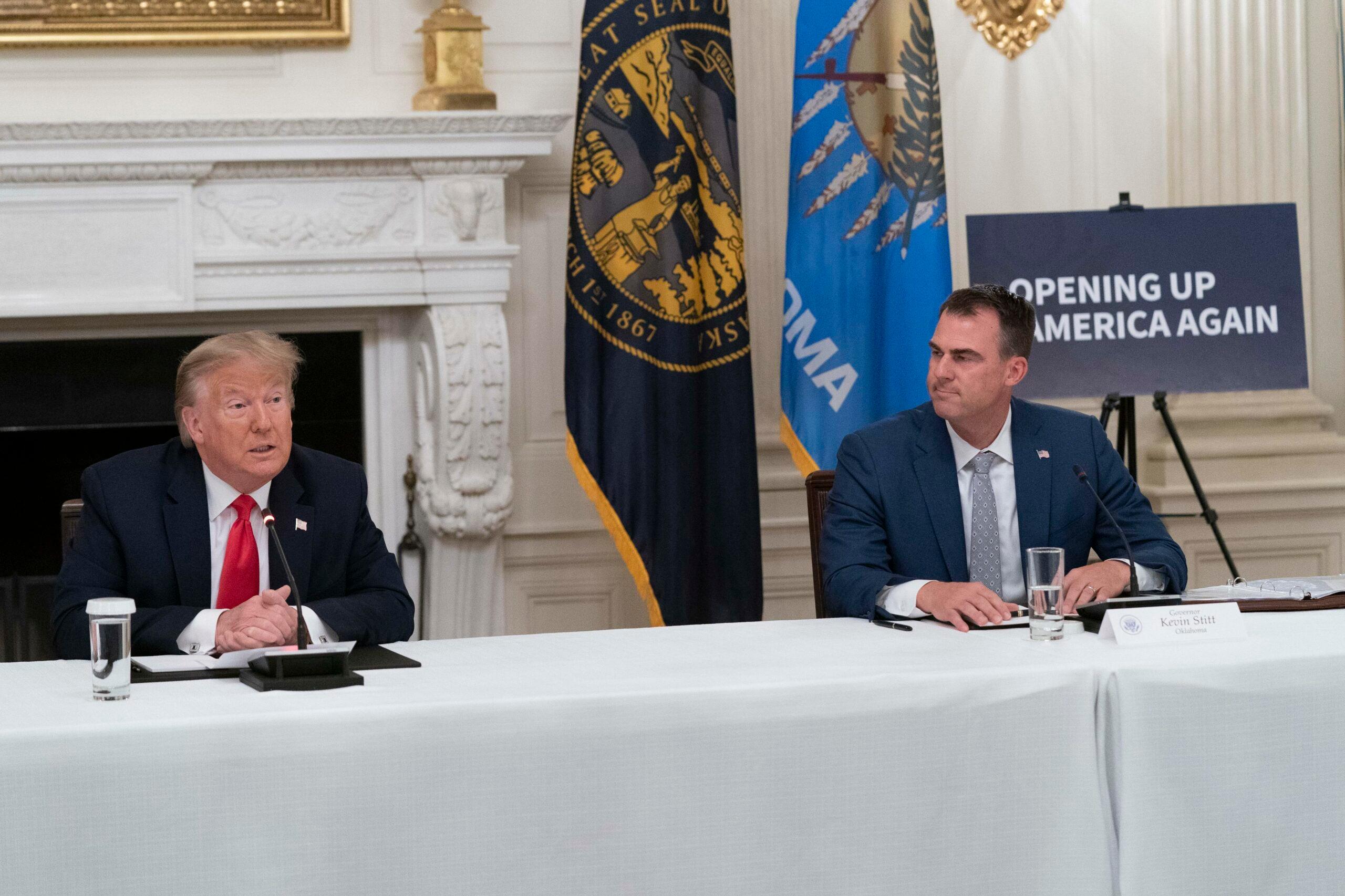 President Donald Trump participates in a roundtable with Governors on the reopening of America s small businesses