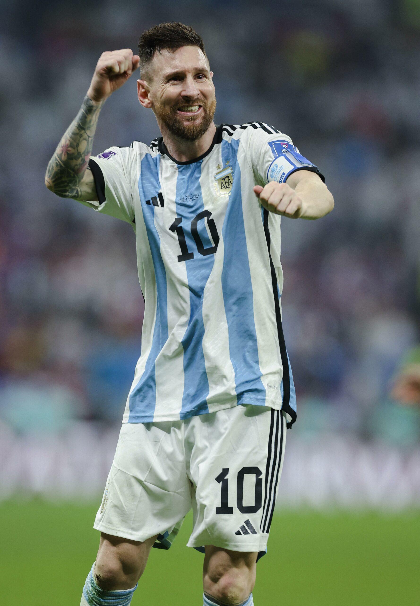 2022 FIFA World Cup Final Lionel Messi in Action