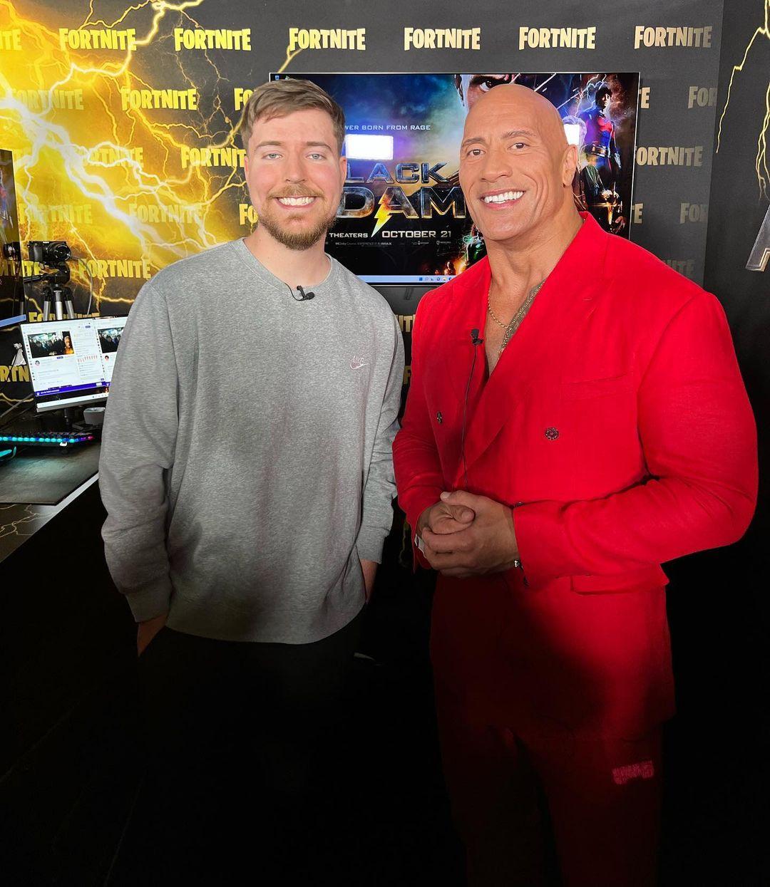 Mr. Beast and The Rock