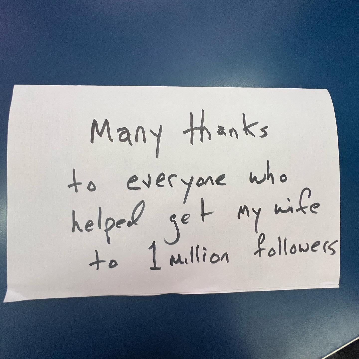 Alec Baldwin thanks fans for getting Hilaria Baldwin's account to 1 million followers