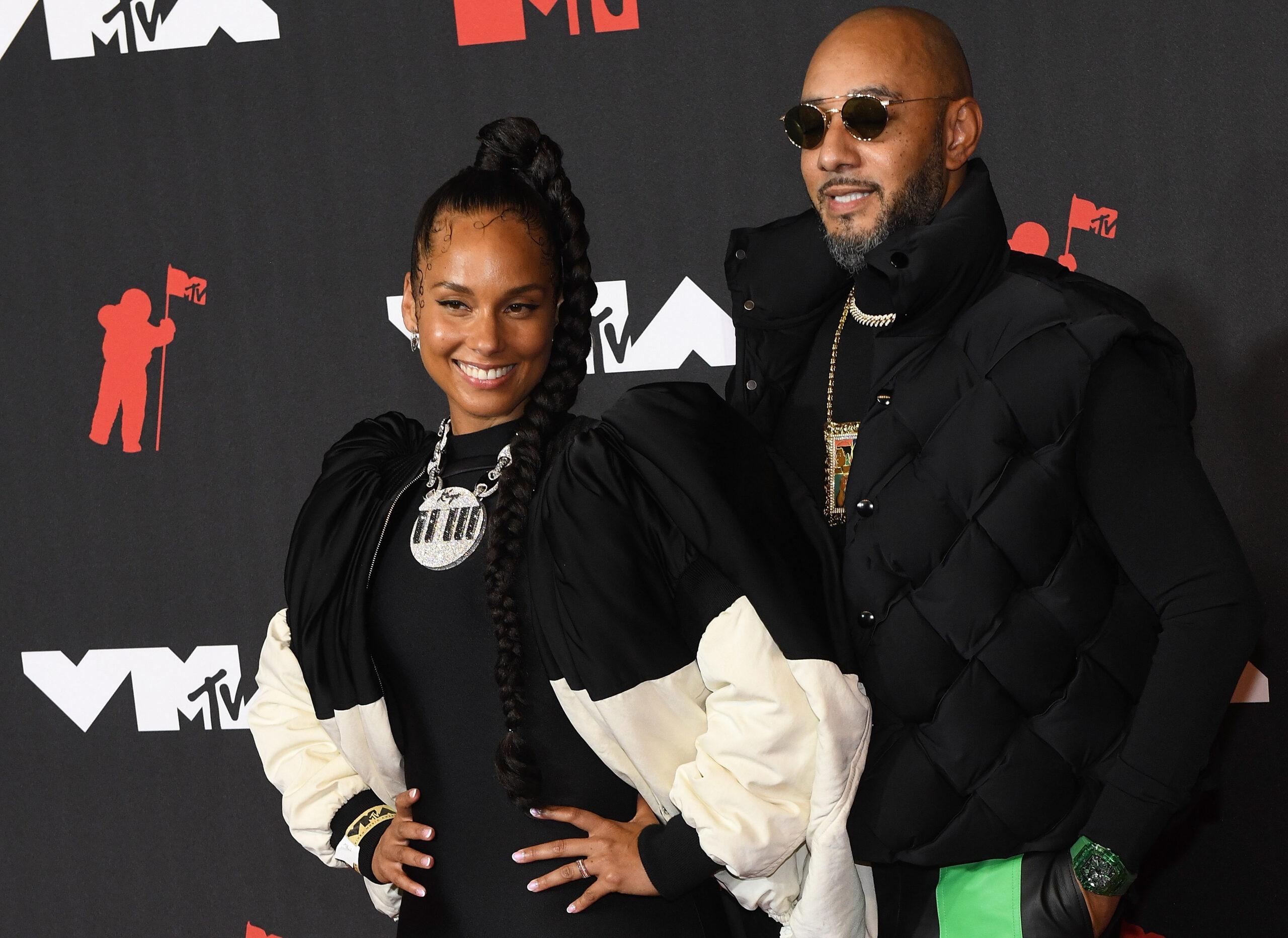Alicia Keys & Swizz Beatz at the 2021 MTV Video Music Awards