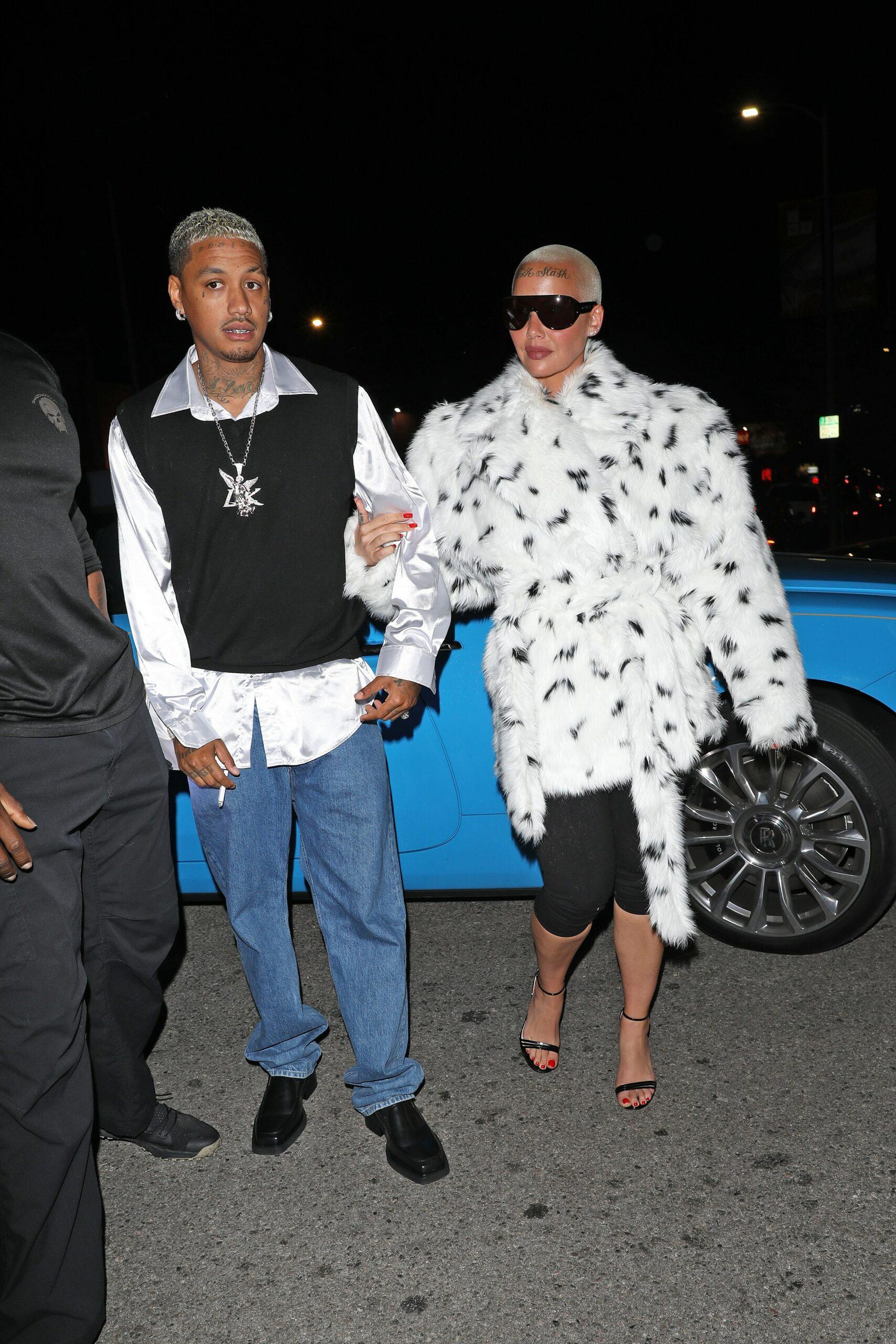 Amber Rose with baby daddy Alexander ‘A.E.’ Edwards