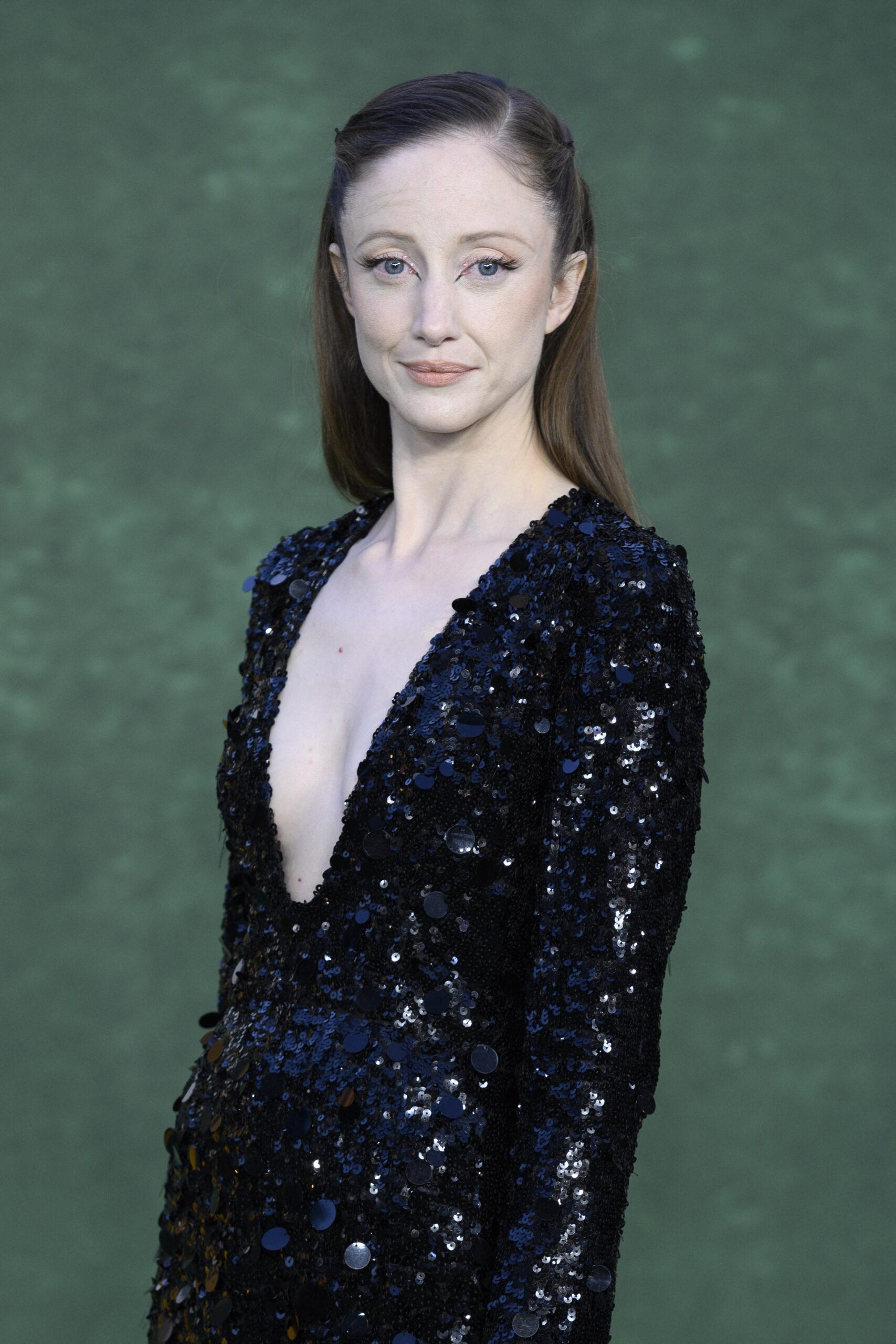 Andrea Riseborough attends the Amsterdam European Premiere at the Odeon Luxe Leicester Square, London.