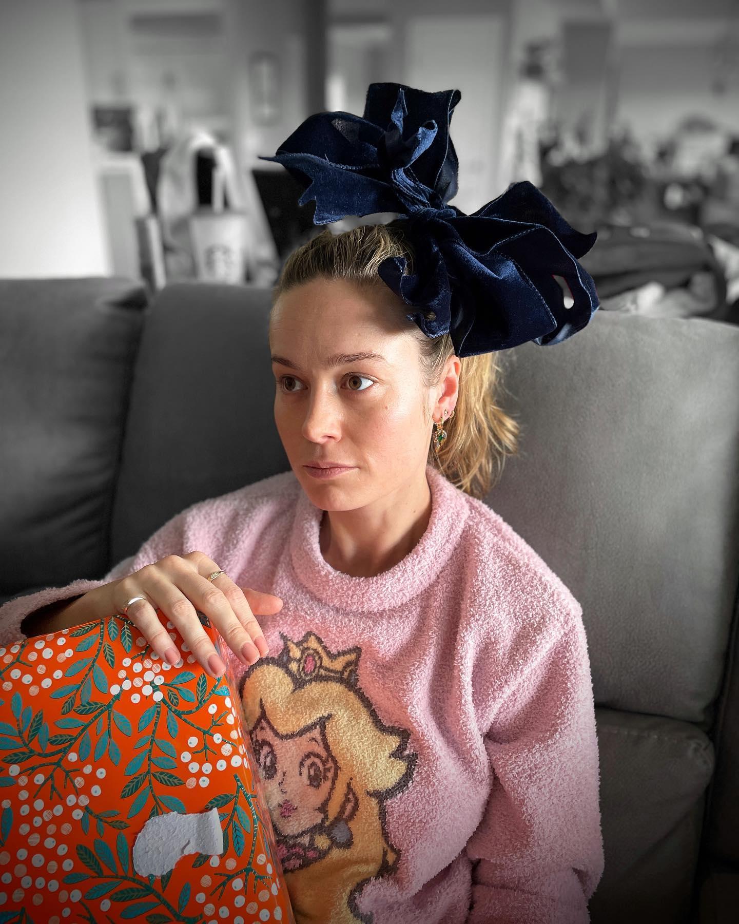 Brie Larson channels JoJo Siwa vibes