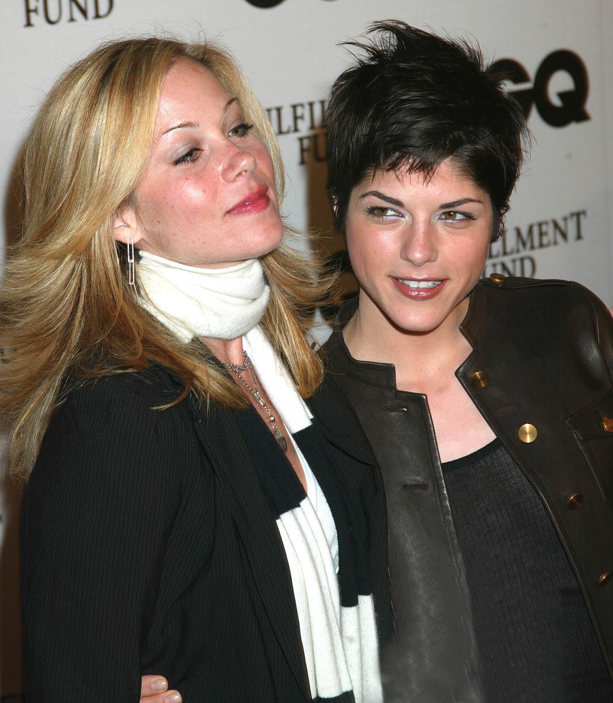 Young Christina Applegate and Selma Blair at GQ's "Movie Issue."(The Sunset Room, Hollywood, Ca)