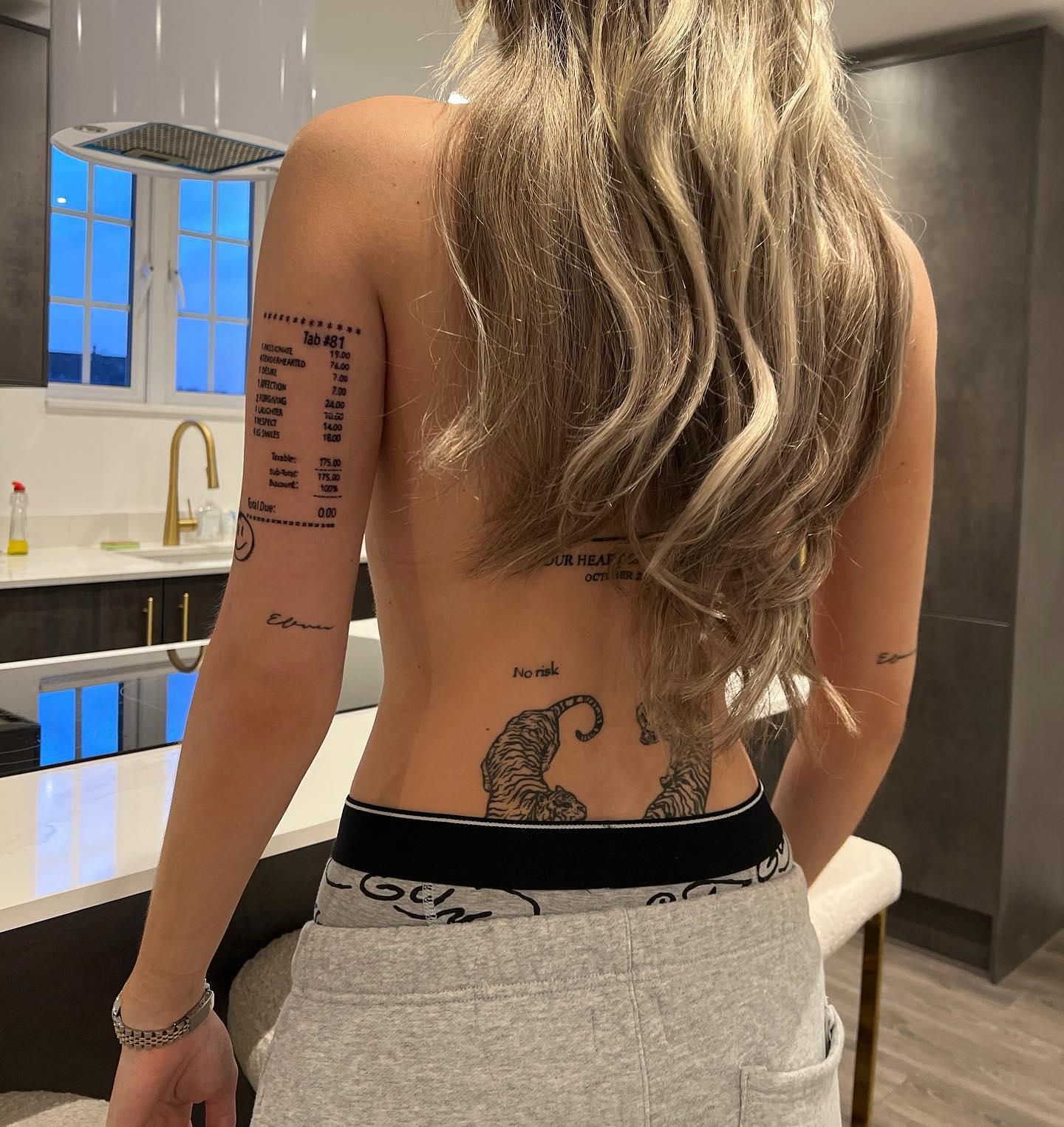 Demi Sims shows off her new tattoo