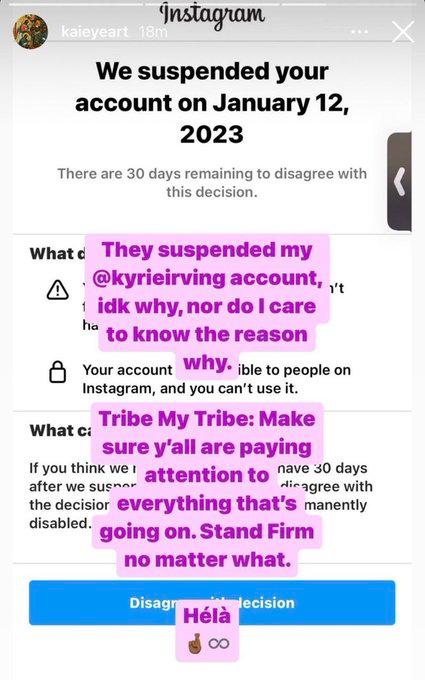 Kyrie Irving's Instagram