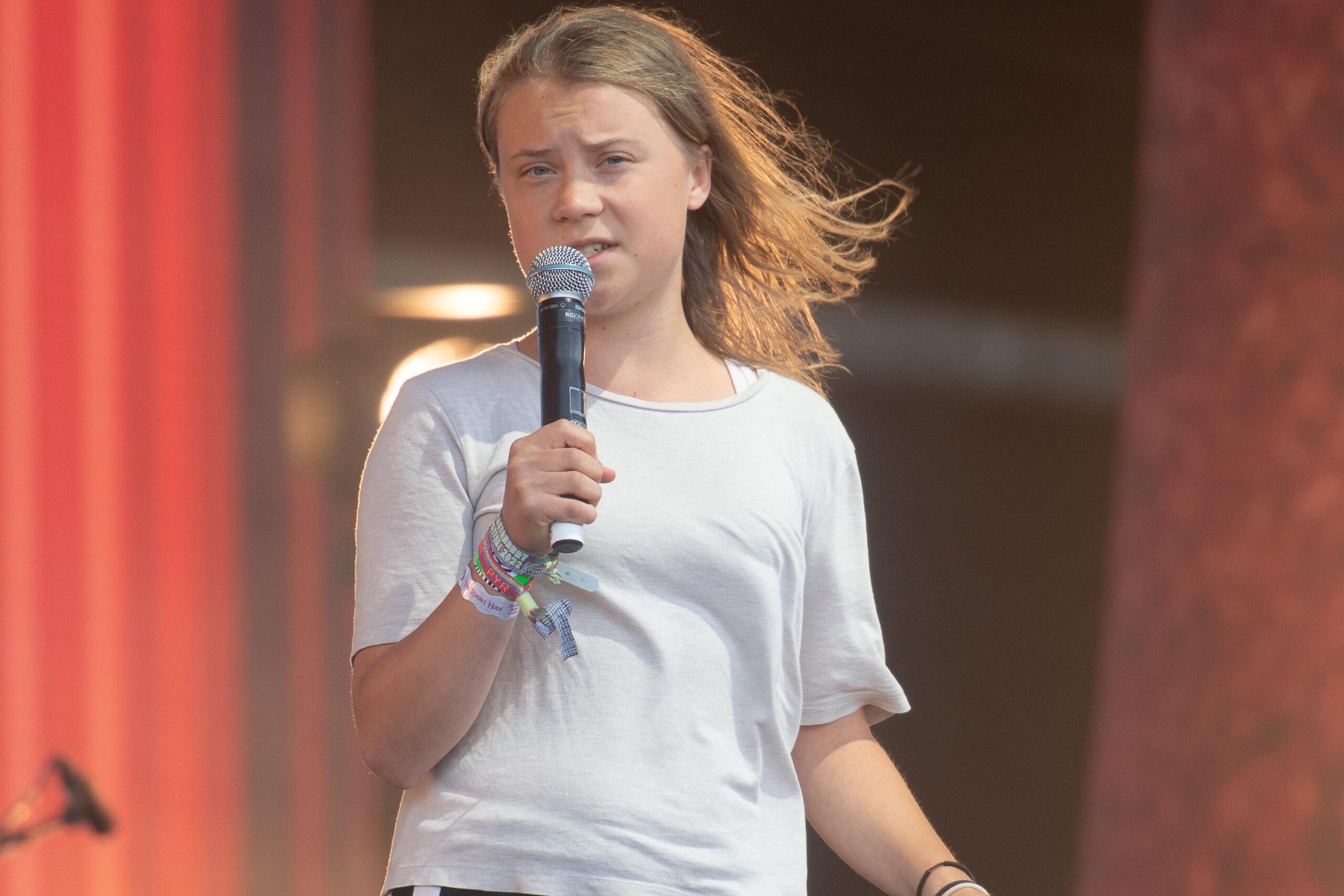 Greta Thunberg Speaks at Glastonbury Festival 2022 Saturday - Worthy Farm, Pilton