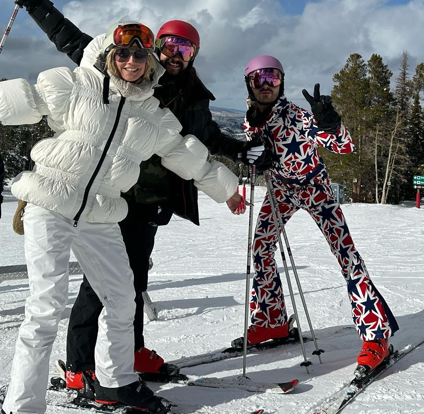 Heidi Klum and Tom Kaulitz celebrate New Year's Eve with a ski trip