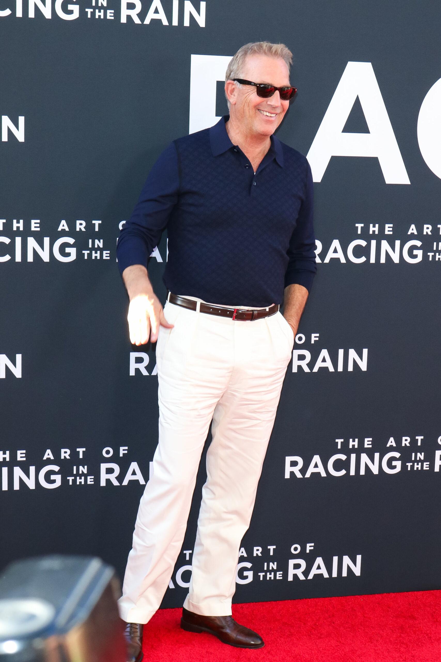 Kevin Costner at the Premiere Of 20th Century Fox's 'The Art of Racing In The Rain'