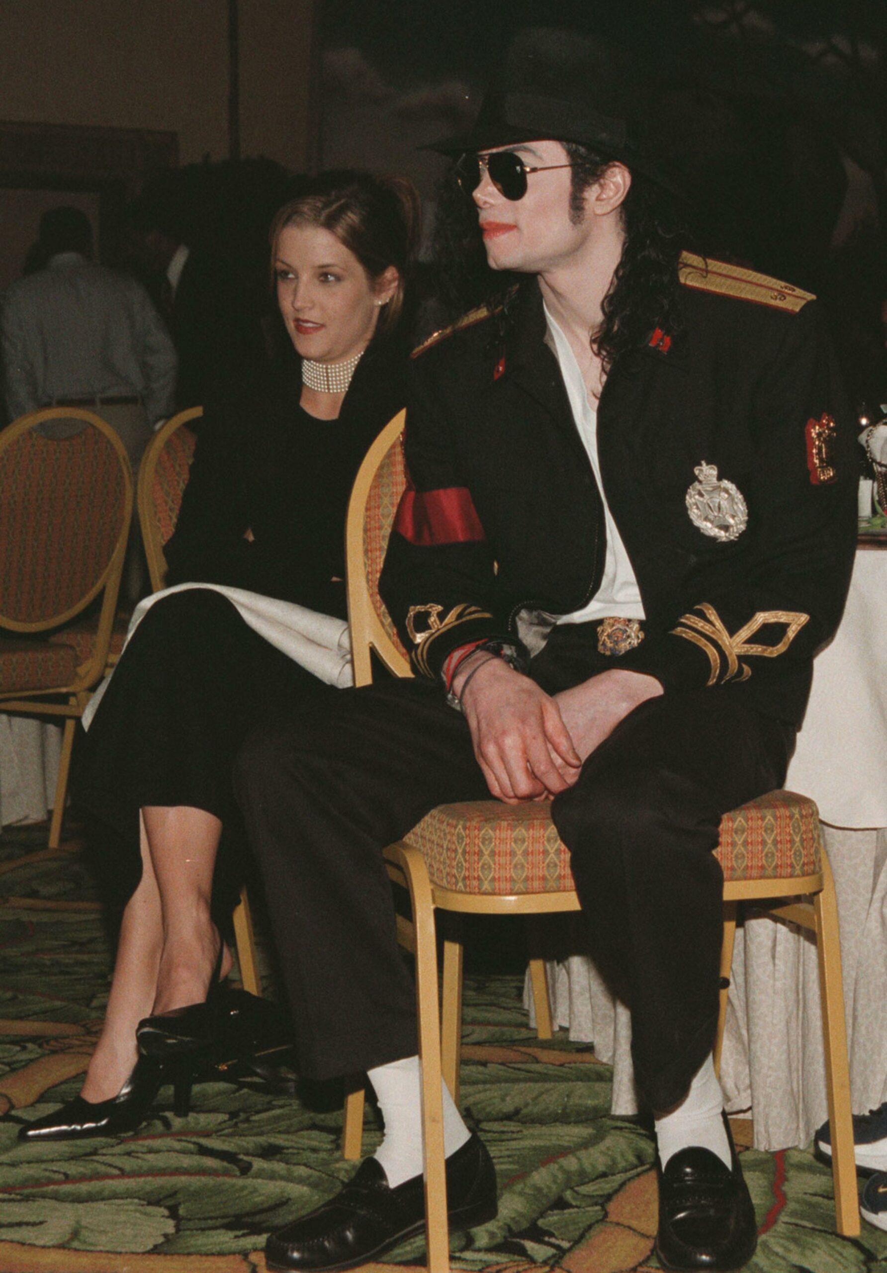 Lisa Marie Presley and Michael Jackson at a private function in Sun CitySun City, South Africa