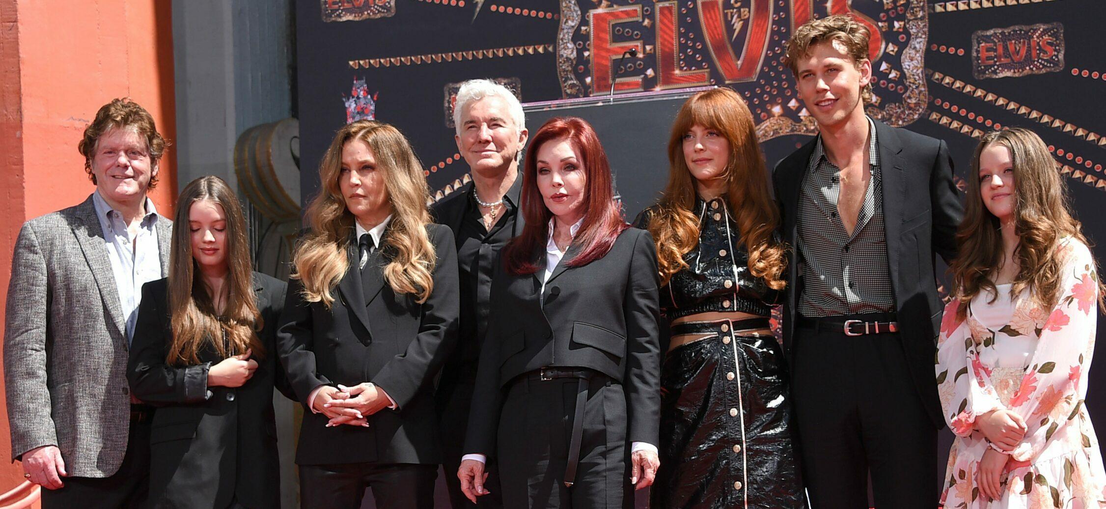Late Lisa Marie Presley with cast of "Elvis"