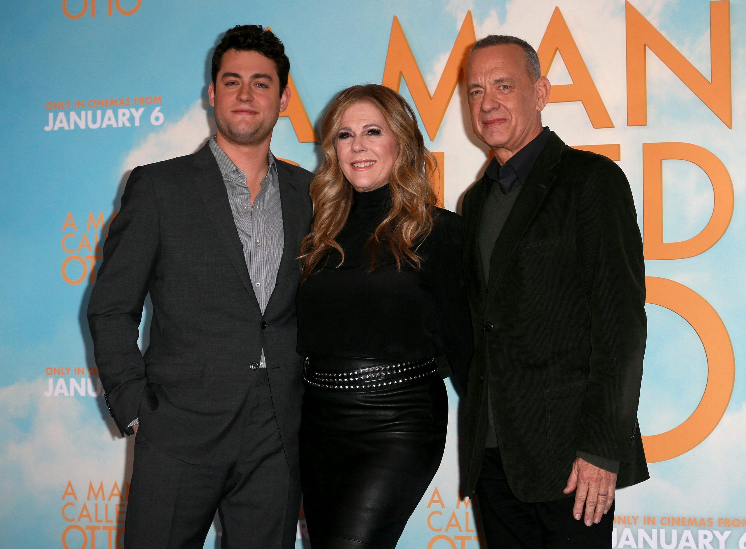 "A Man Called Otto" photocall at Corinthia Hotel on December 16, 2022 in London, England. 16 Dec 2023 Pictured: Truman Hanks, Rita Wilson and Tom Hanks. 