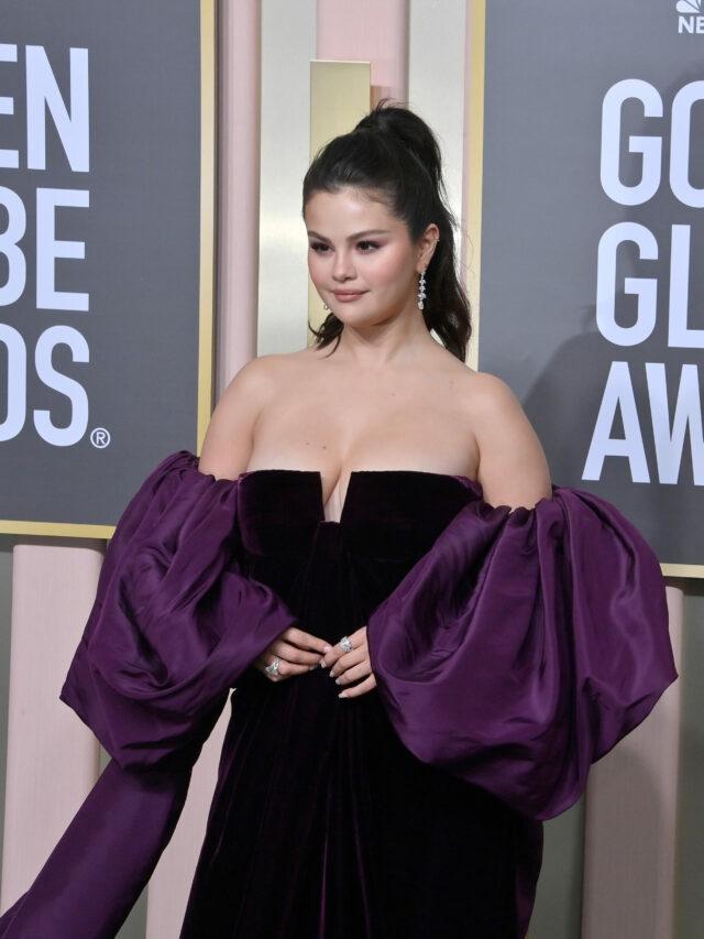 Selena Gomez Attends the Golden Globe Awards in Beverly Hills