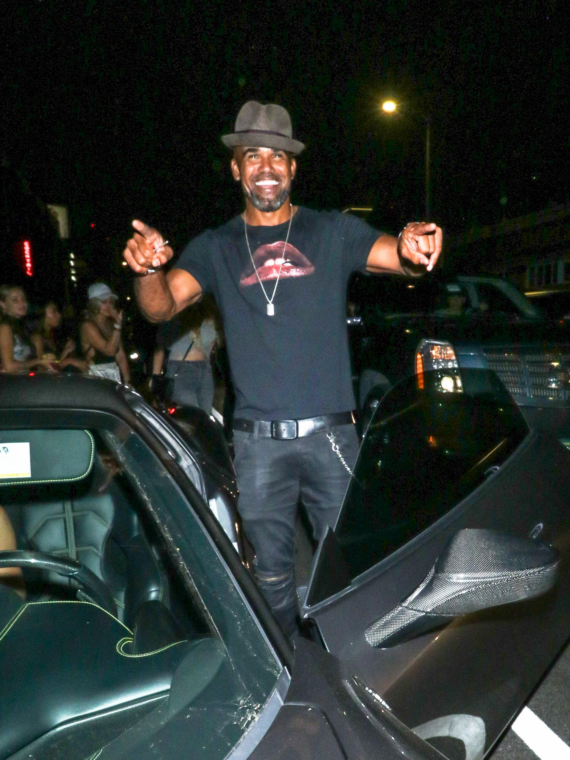 LeBron James outside Kevin Hart apos s Birthday Party at TAO in Hollywood