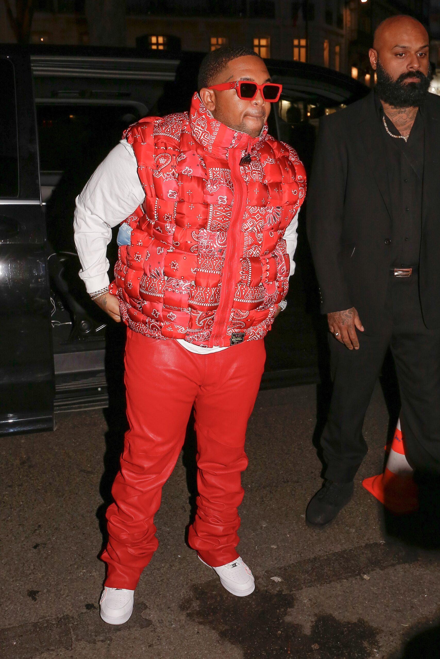 Dj Mustard arriving at Laundered Works Corp show during the Paris Fashion Week 2020
