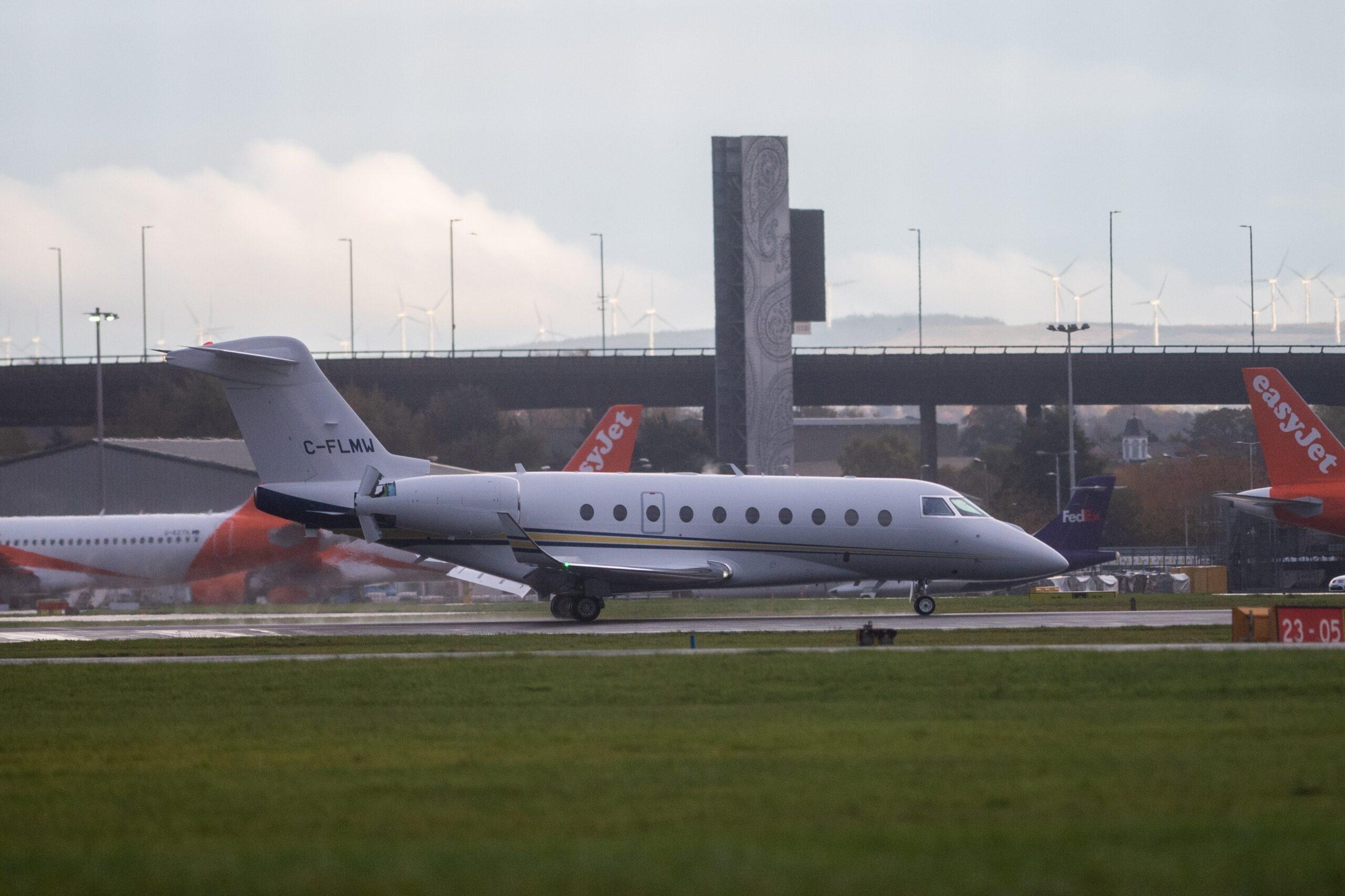 Amazon founder Jeff Bezos flew his private jet to Glasgow Prestwick airport Scotland for a United Nations summit aimed at cutting global greenhouse gas emissions