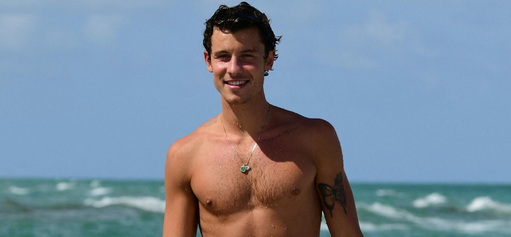 Shawn Mendes seems happy and healthy as he hits the beach with friends in Miami