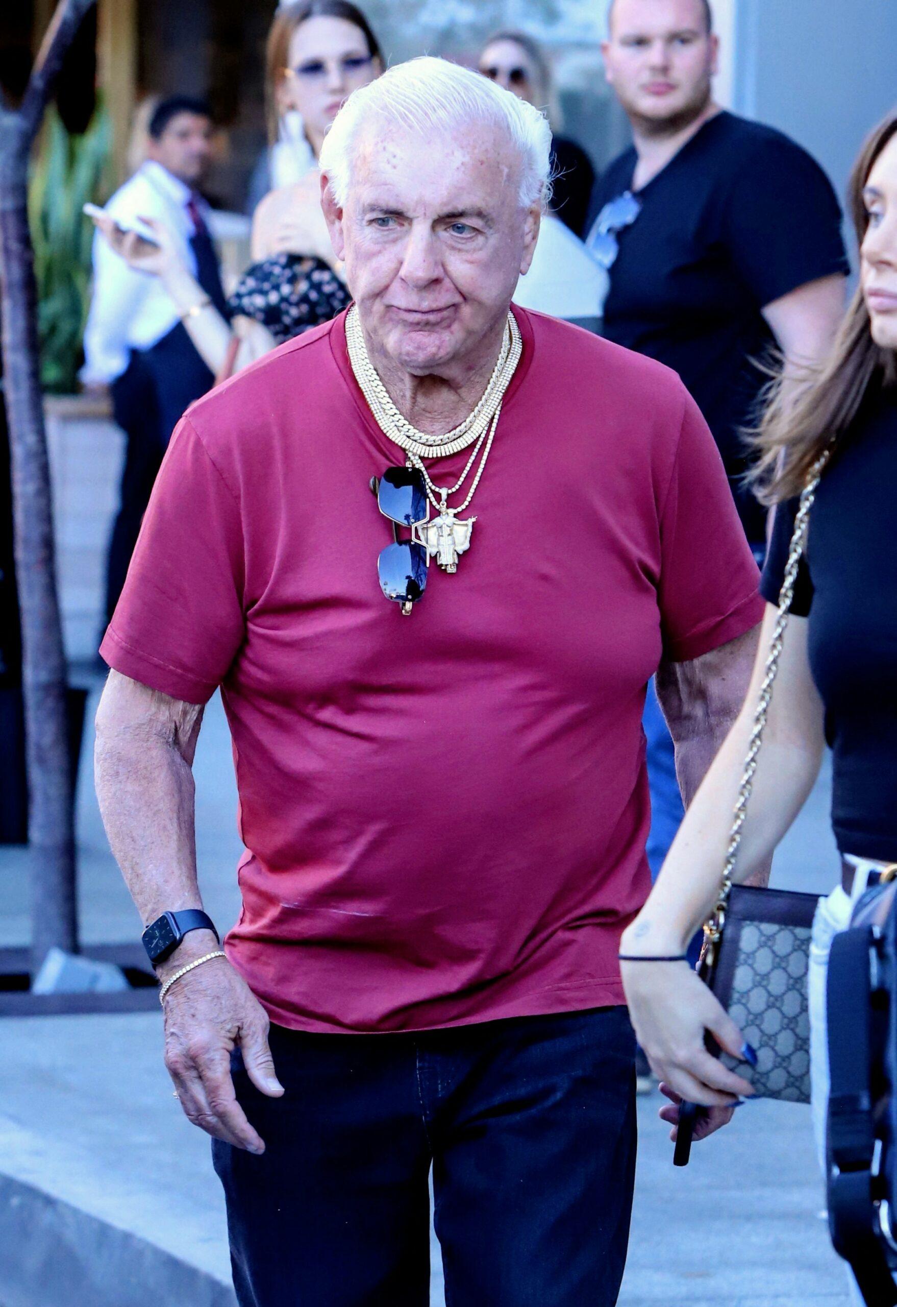 Ric Flair seen leaving a lunch meeting at AVRA after claims he can still fight