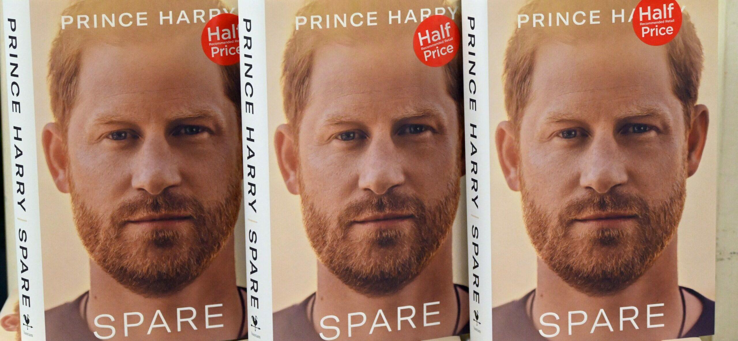 Prince Harry book Spare on sale Norwich UK