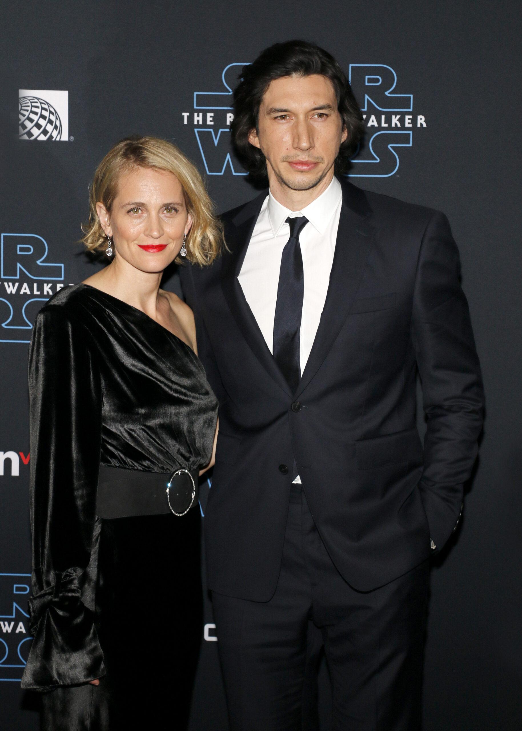 Adam Driver and Joanne Tucker at the World Premiere Of Disney's 'Star Wars: The Rise Of Skywalker'