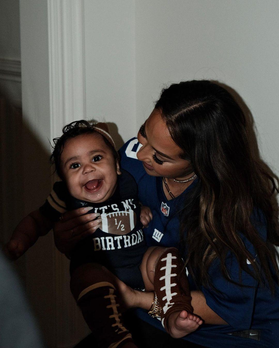 Adrienne Bailon and Israel Houghton celebrate Son's six-month birthday