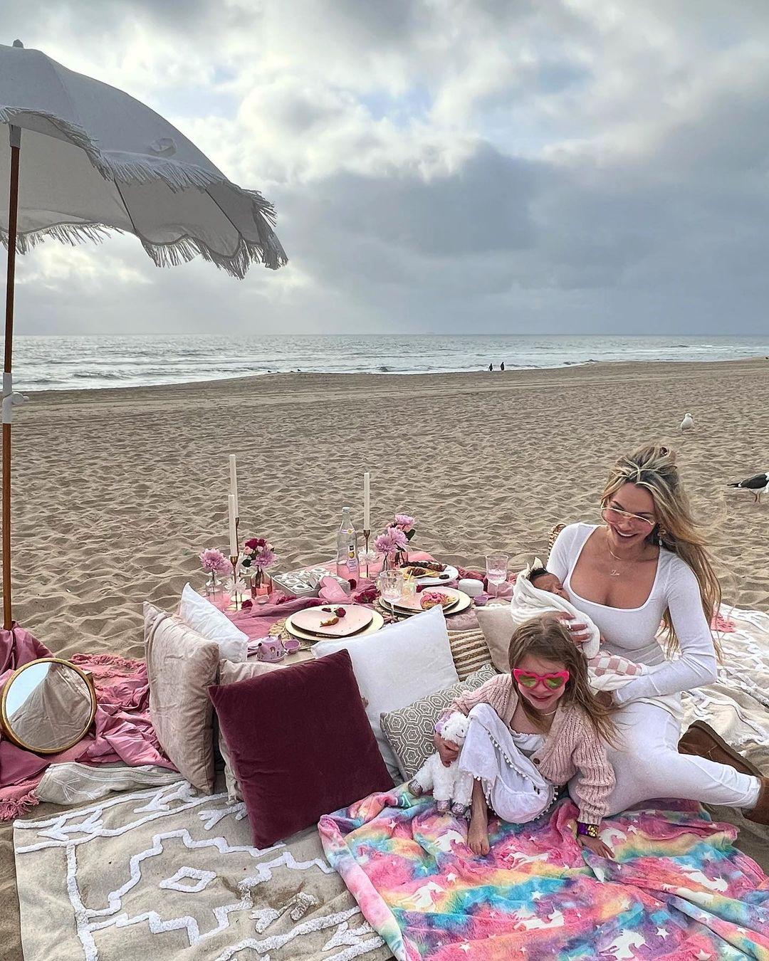 Alyssa Scott Treats Daughter To Beach Day Out For Her Birthday Celebration
