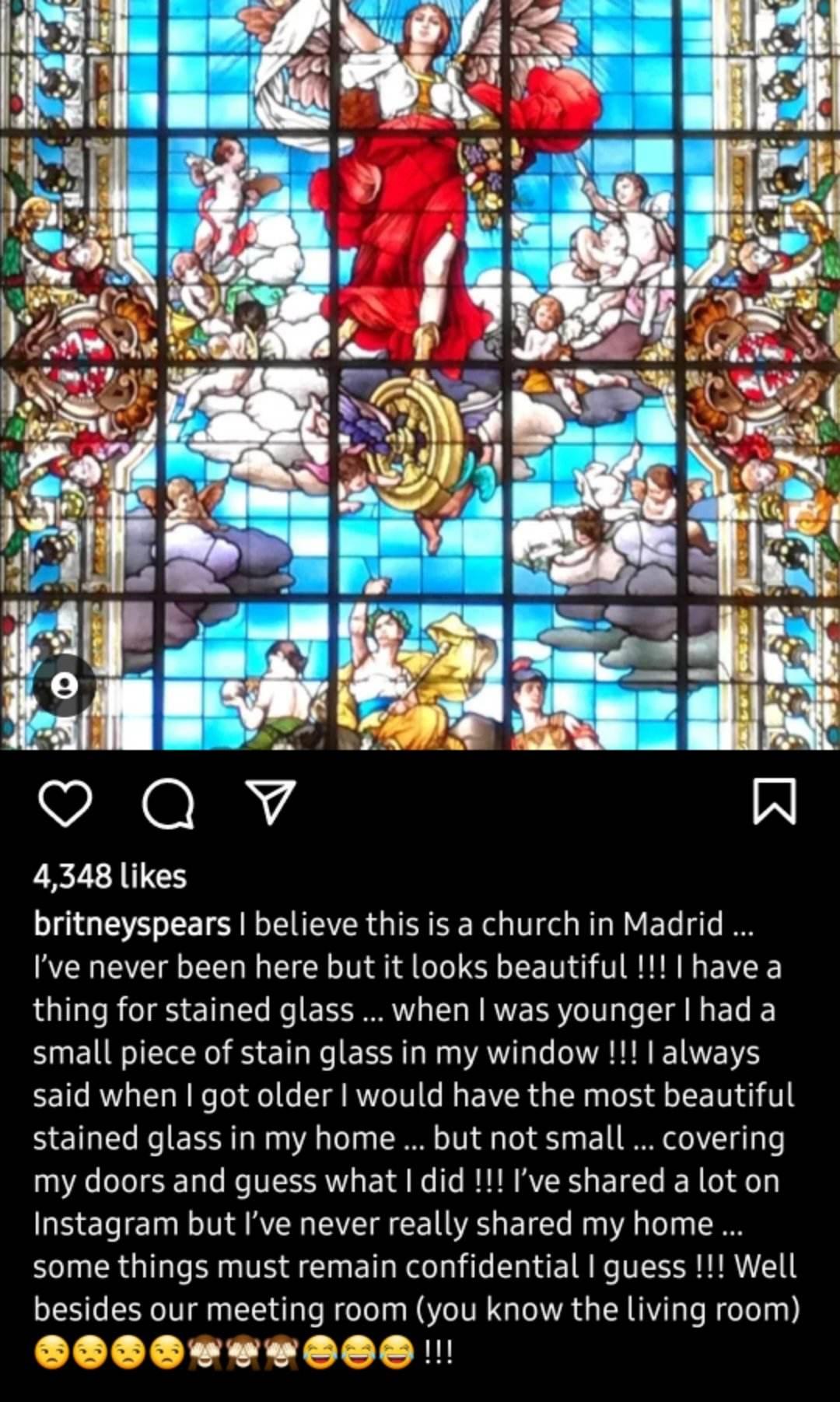 Britney Spears talks about a church