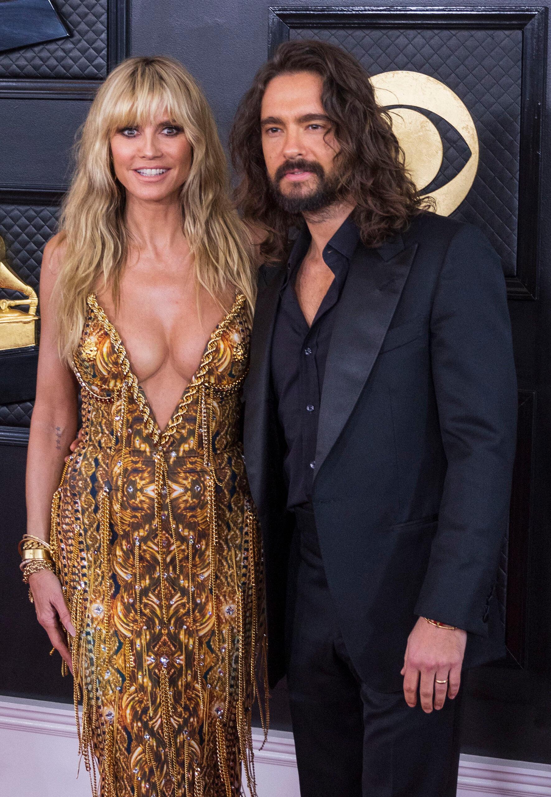 Heidi Klum and Tom Kaulitz at the 65th Grammy Awards - Arrivals
