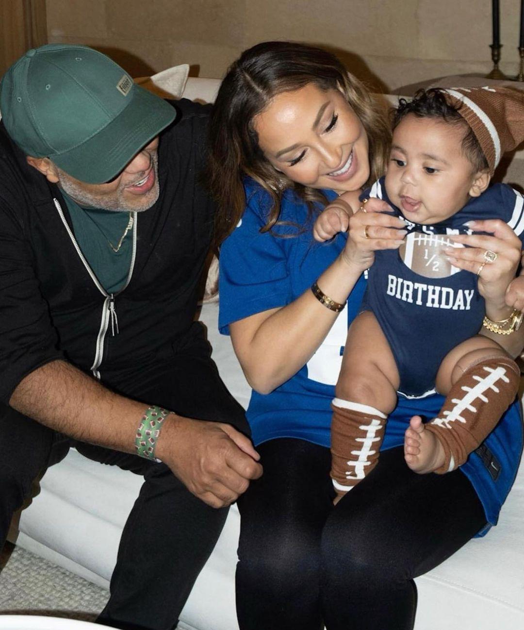 Adrienne Bailon and Israel Houghton celebrate Son's six-month birthday