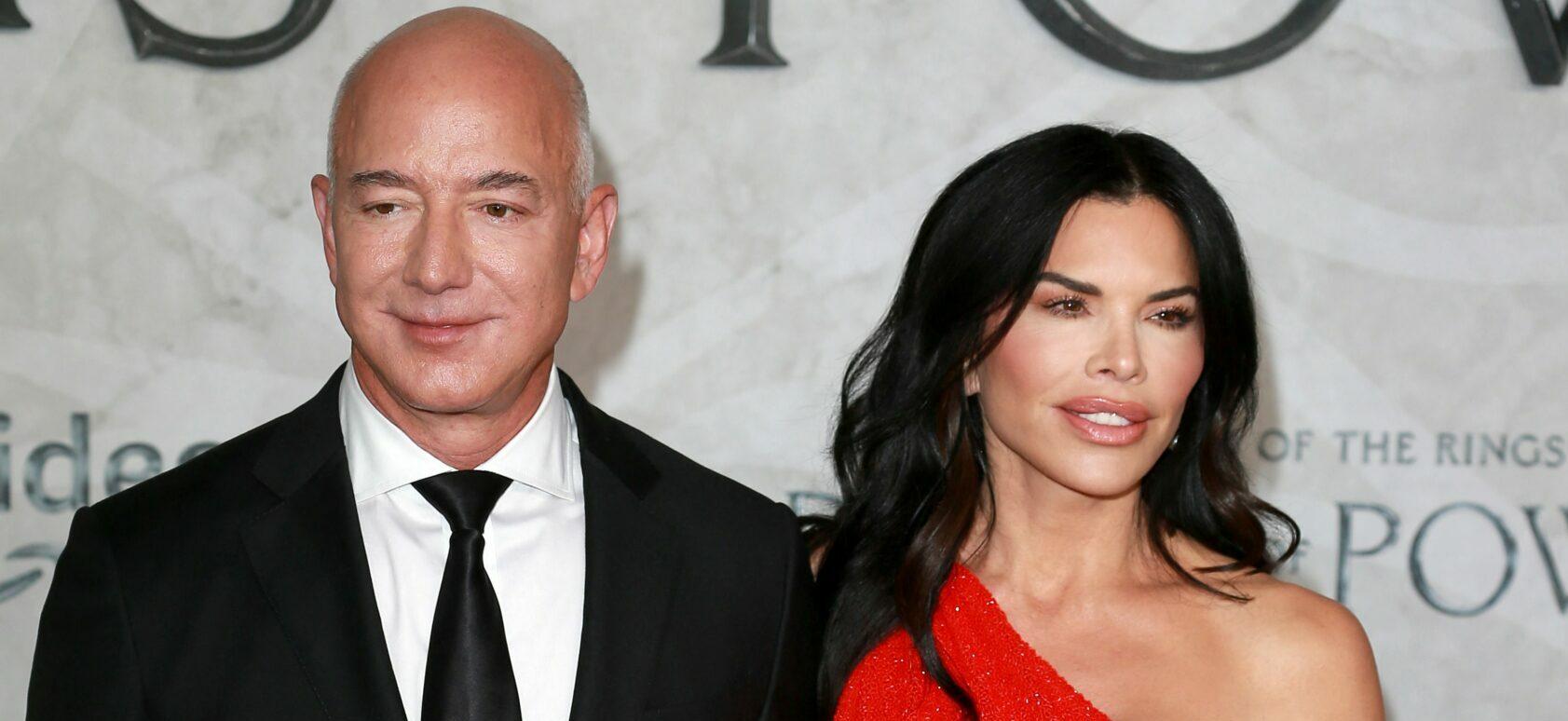 Jeff Bezos and Lauren Sanchez at the World Premiere Of "The Lord Of The Rings: The Rings Of Power" In London.