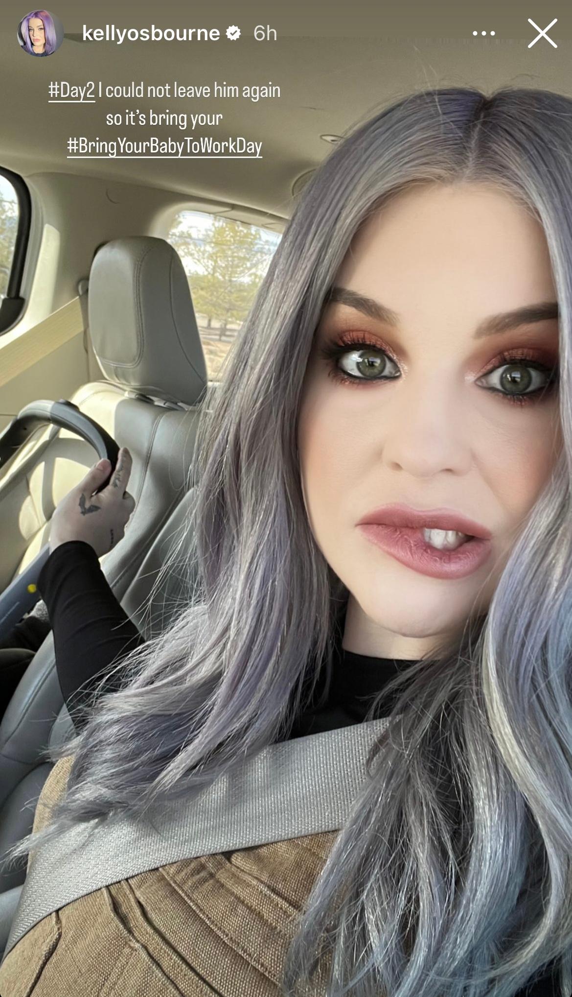 Kelly Osbourne talks working after welcoming baby