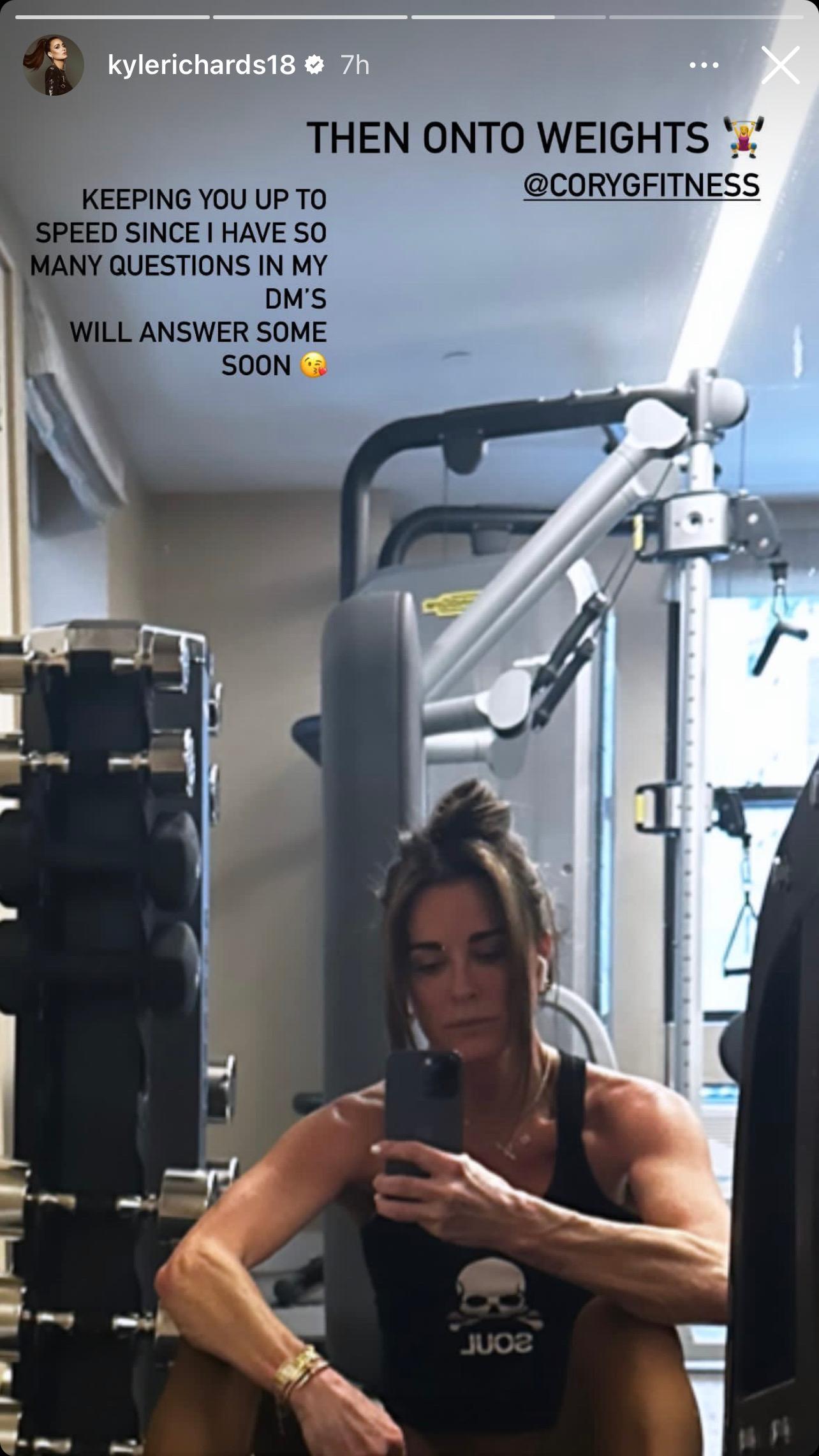 Kyle Richards Shows Off Shredded Arms After Ozempic Drama