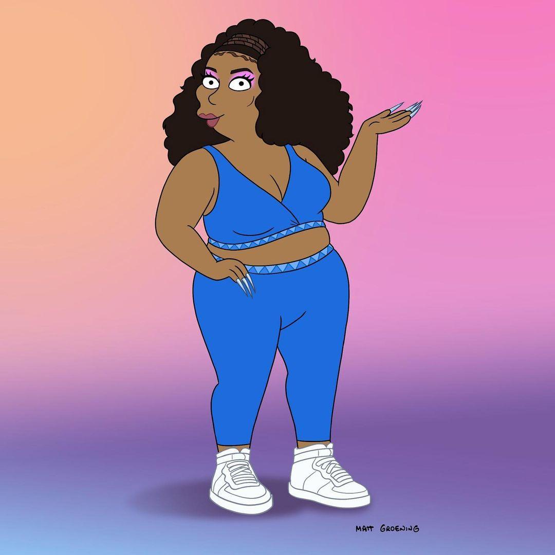 Lizzo unveils The Simpson character