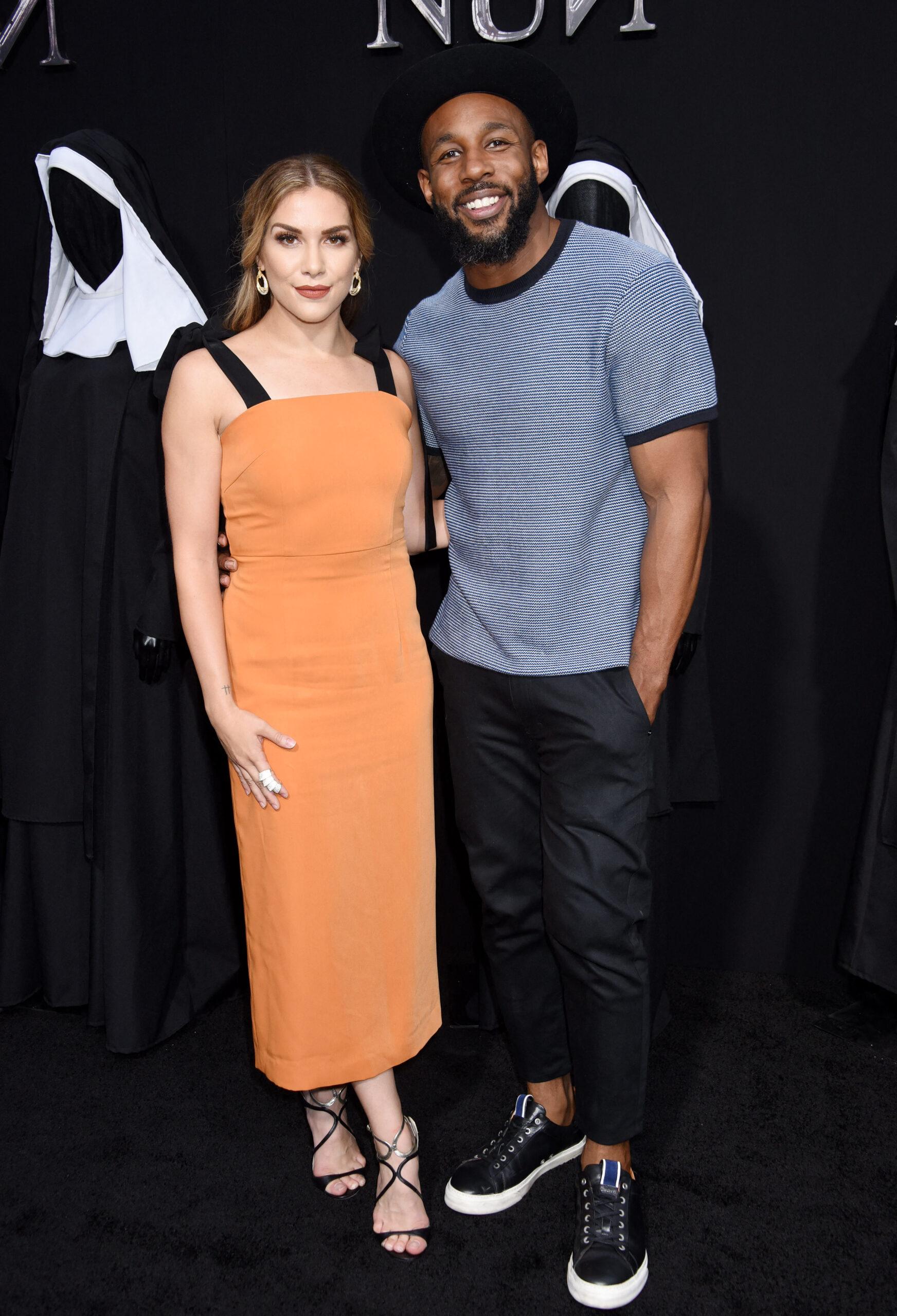 Allison Holker and Stephen Boss, tWitch at the 'The Nun' World Premiere held at the TCL Chinese Theatre on September 4, 2018